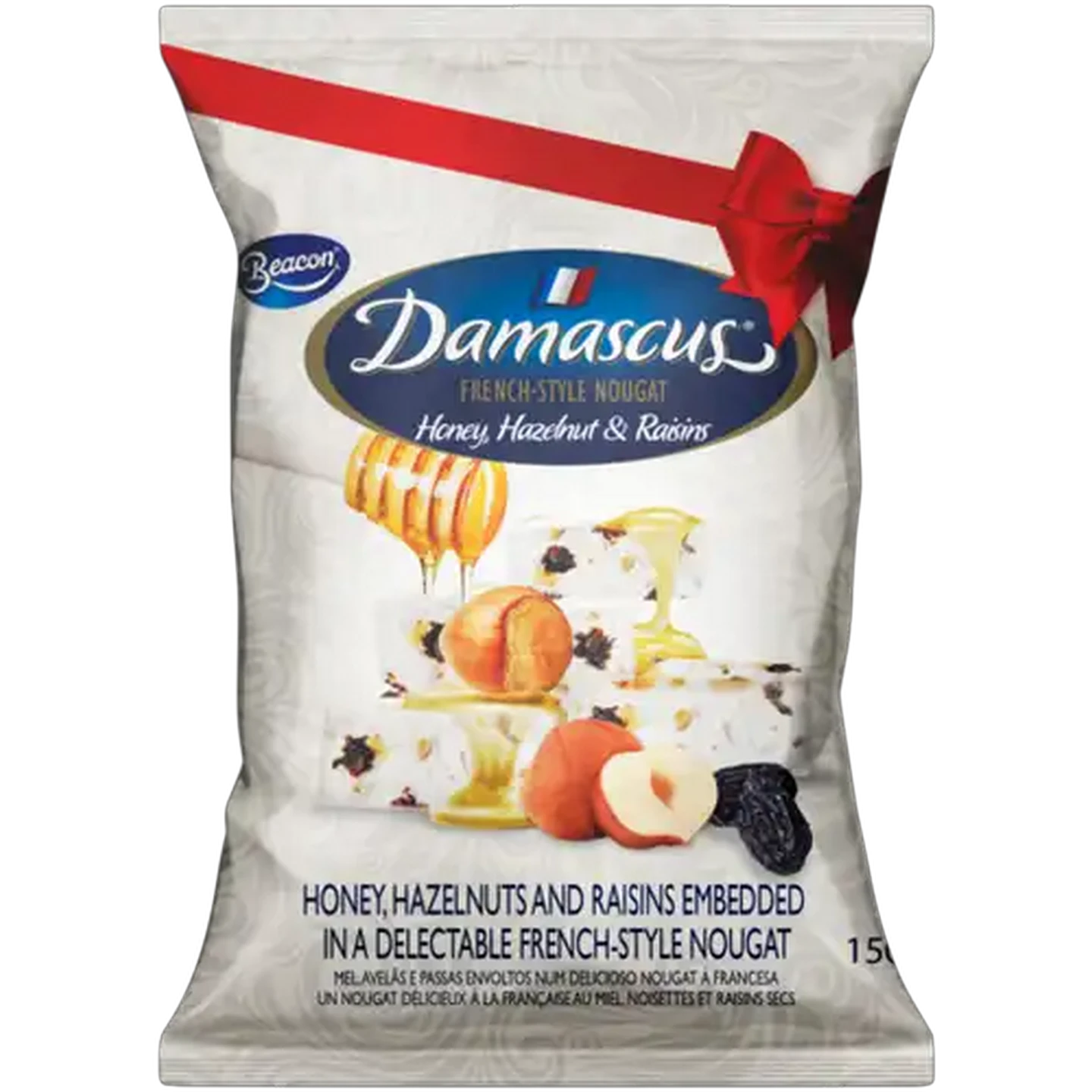 Image of Damascus Honey, Hazelnut & Raisins French-Style Nougat 150g