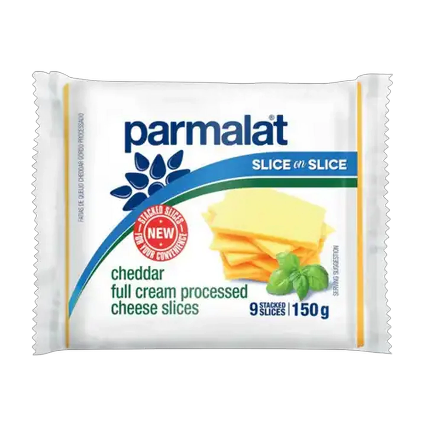 Image of Parmalat Slice On Slice Cheddar Full Cream Processed Cheese Slices 150g