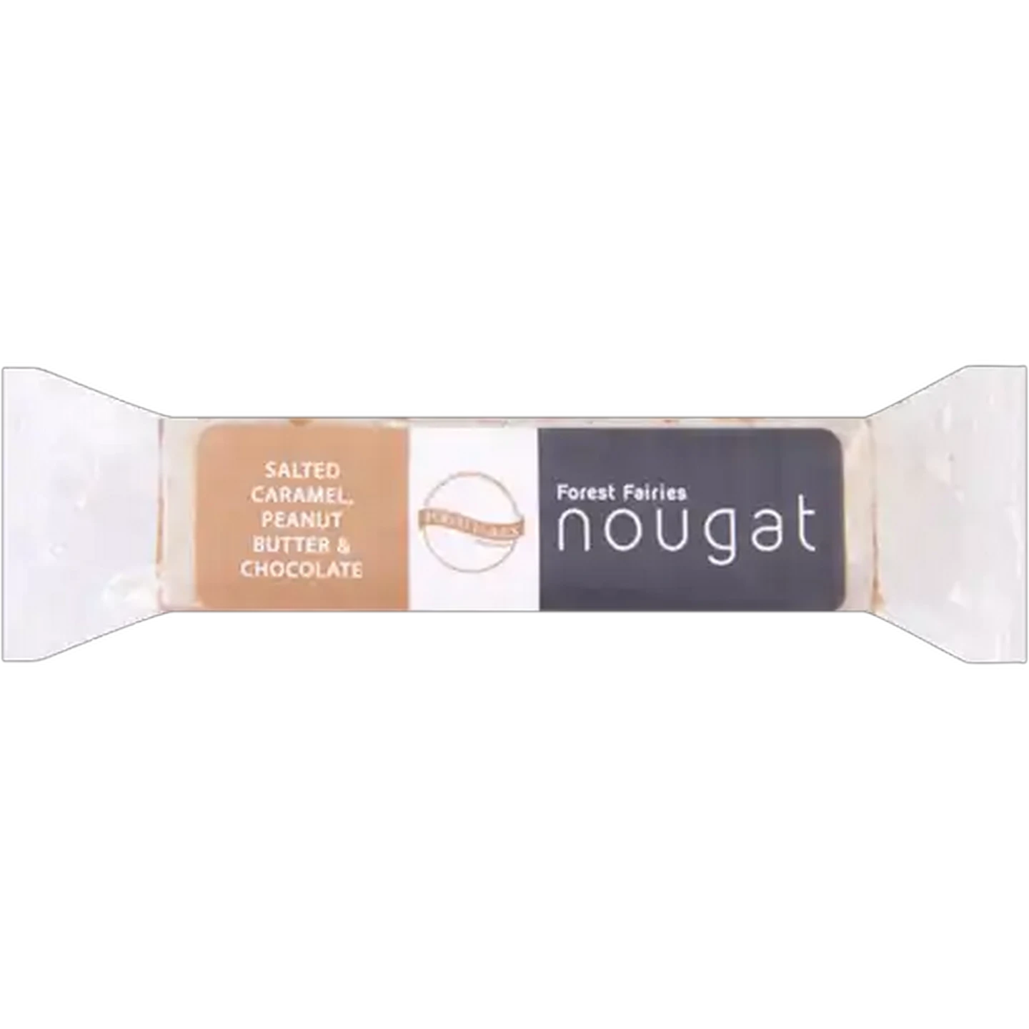 Image of Forest Fairies Salted Caramel, Peanut Butter & Chocolate Nougat Bar 50g