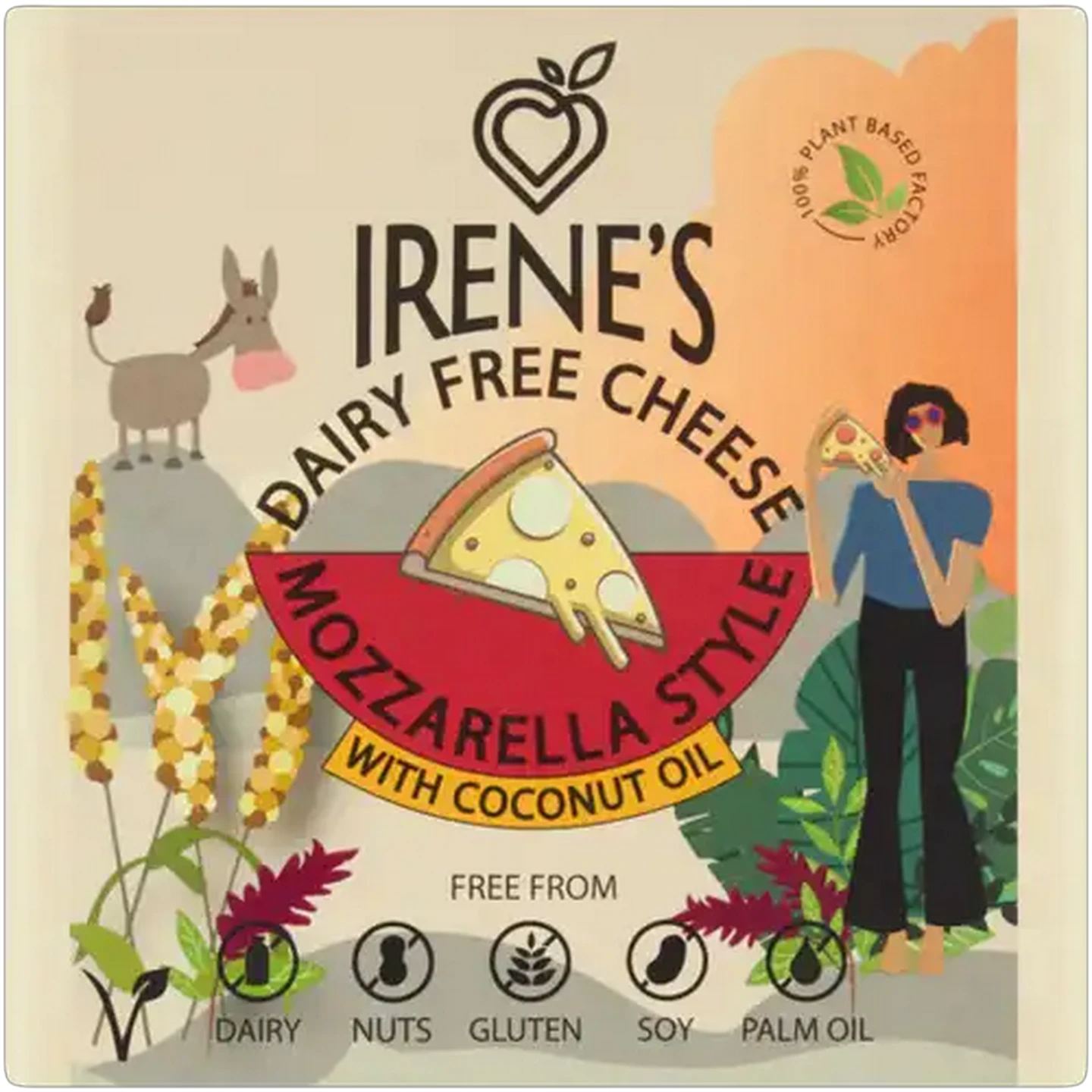 Image of Irene's Mozzarella Style Dairy Free Cheese 200g