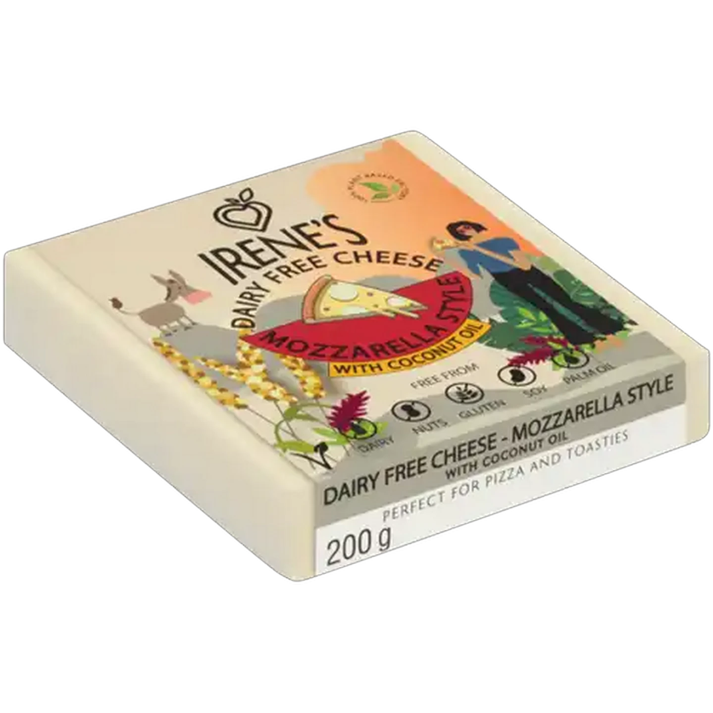 Image of Irene's Mozzarella Style Dairy Free Cheese 200g