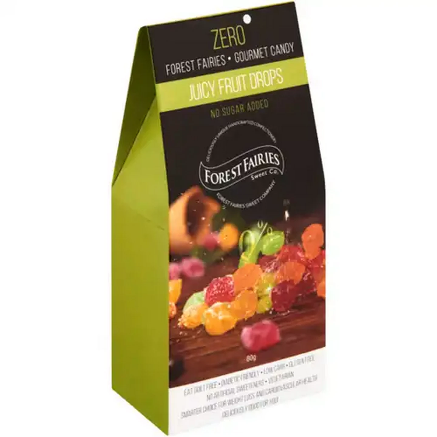 Image of Forest Fairies Zero Juicy Fruit Drops 80g