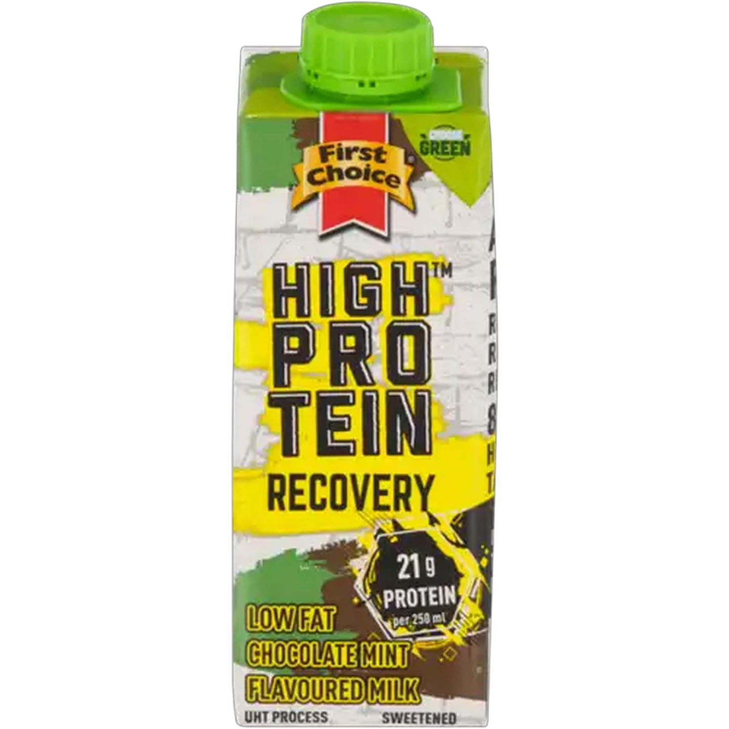 Image of First Choice High Protein Recovery Chocolate Mint Flavoured Low Fat Milk 250ml