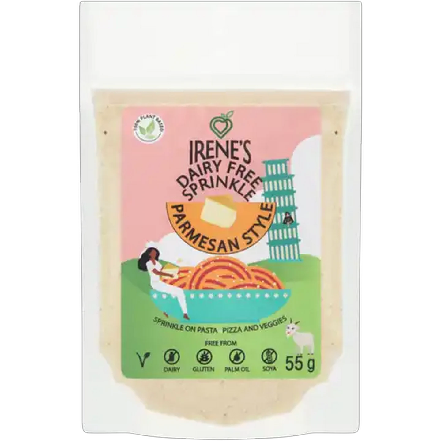 Image of Irene's Dairy Free Parmesan Style Sprinkle 55g