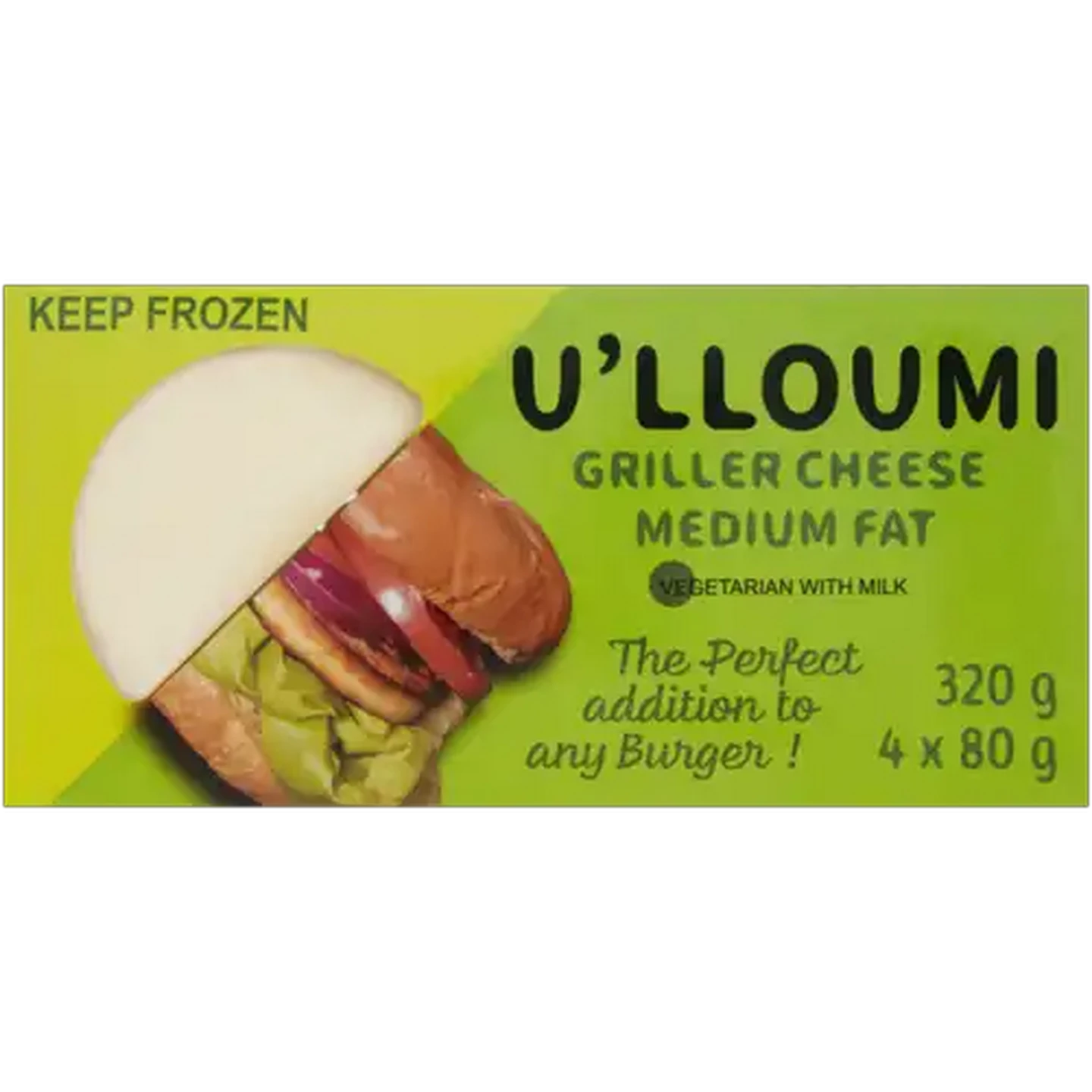 Image of La Mont Medium Fat U'lloumi Griller Cheese 4 x 80g