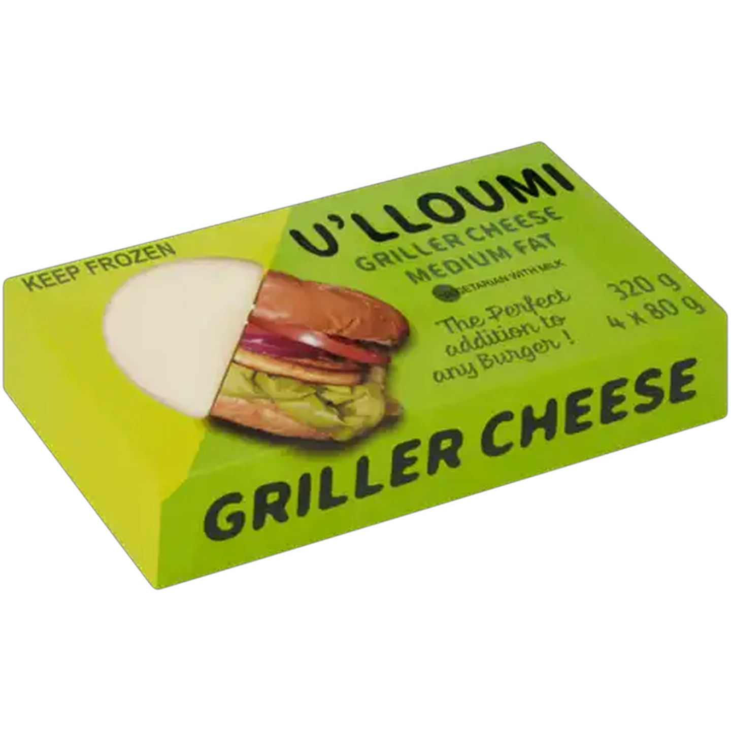 Image of La Mont Medium Fat U'lloumi Griller Cheese 4 x 80g
