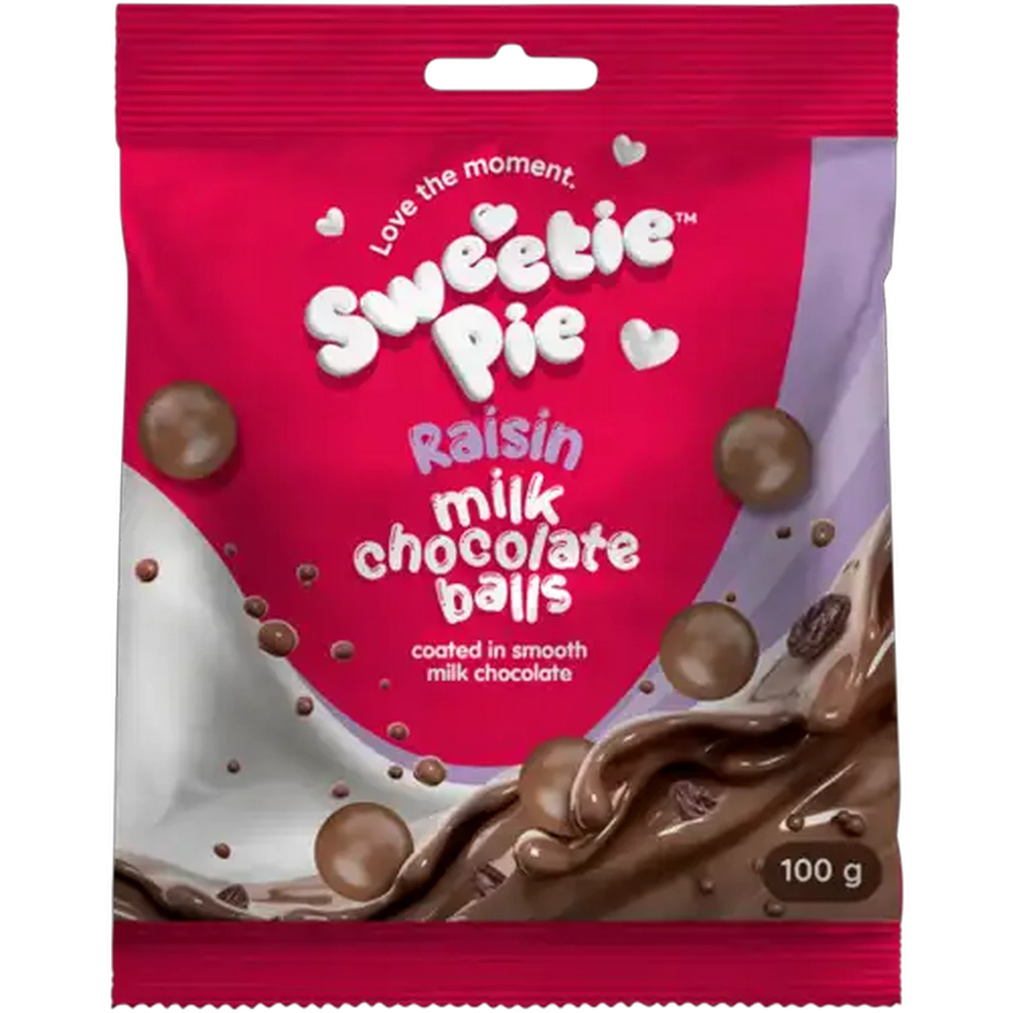 Image of Sweetie Pie Raisin Milk Chocolate Balls 100g