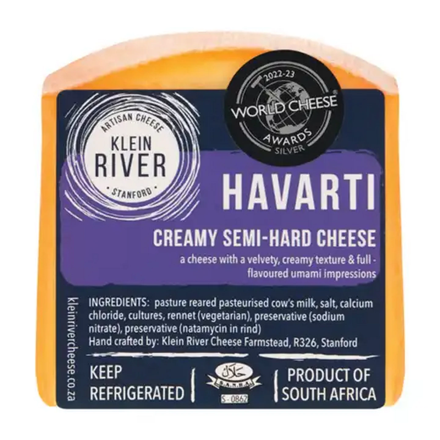 Image of Klein River Creamy Havarti Cheese 150g