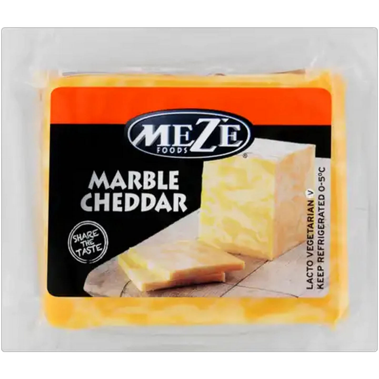Image of Mezé Foods Marble Cheddar Cheese Per kg