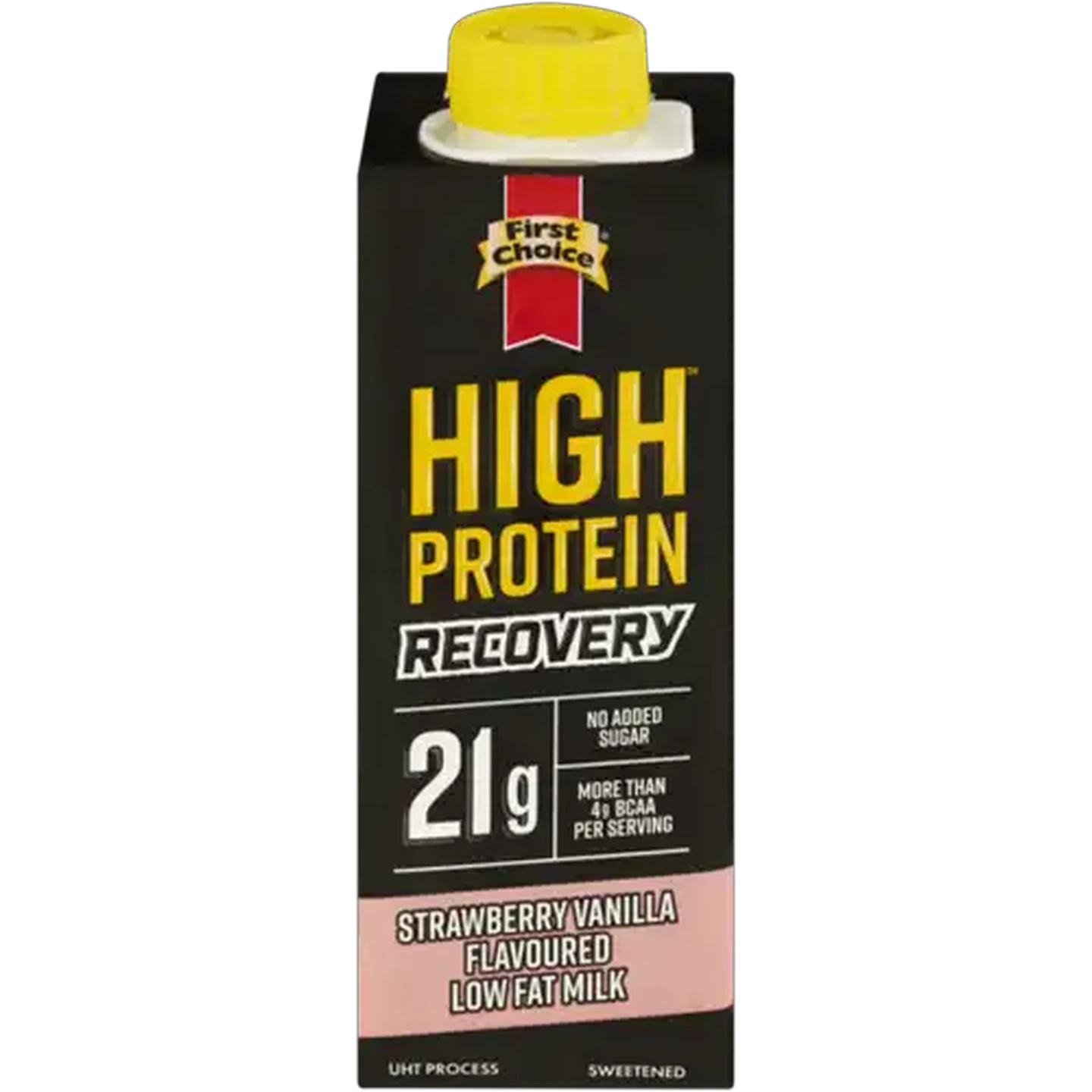 Image of First Choice High Protein Recovery Strawberry Vanilla Flavoured Low Fat Milk 250ml