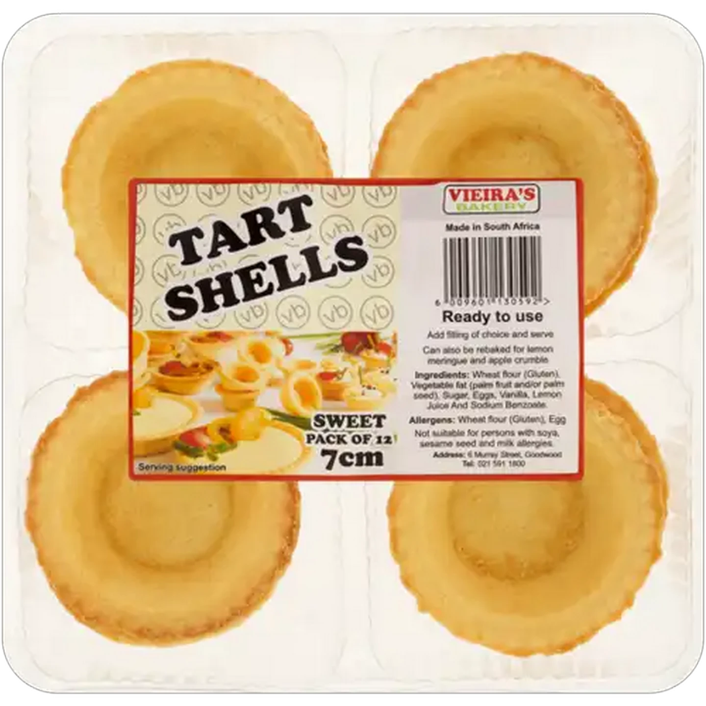Image of Vieira’s Bakery Tart Shells 12 Pack