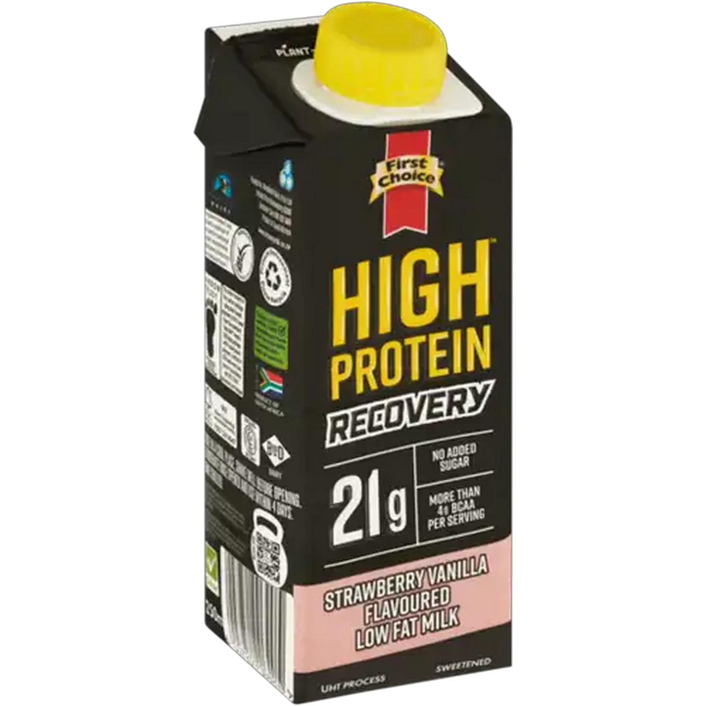 Image of First Choice High Protein Recovery Strawberry Vanilla Flavoured Low Fat Milk 250ml