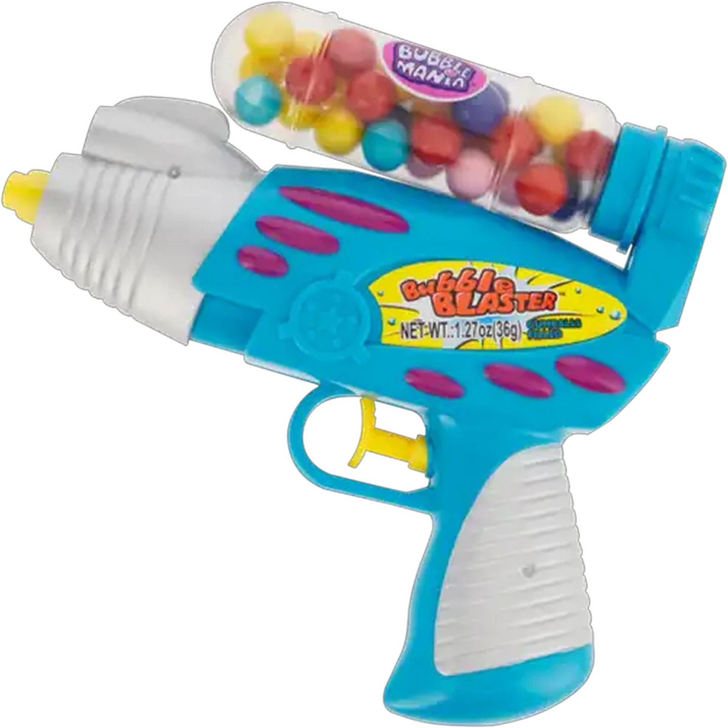 Image of Kidsmania Bubble Mania Gumballs Filled Bubble Blaster 36g (Flavour May Vary)