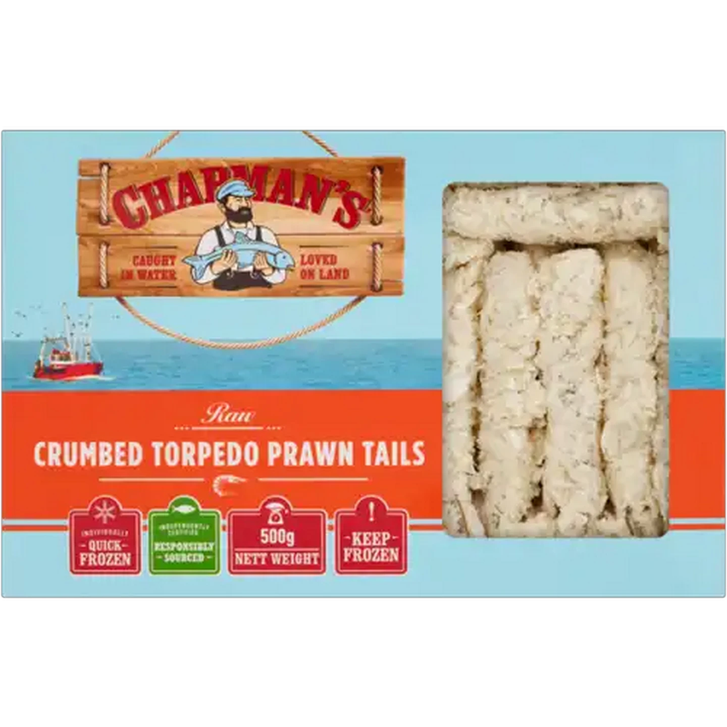 Checkers Sixty60 | Chapman's Frozen Crumbed Torpedo Prawn Tails 500g