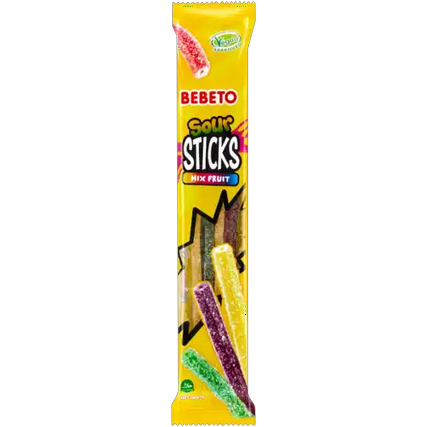 Image of Bebeto Mix Fruit Sour Sticks 30g