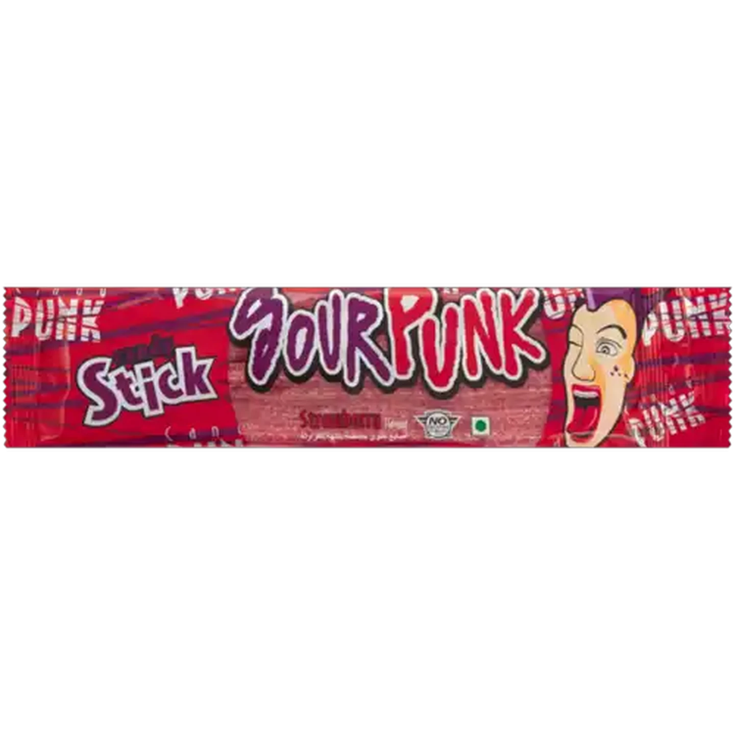 Image of Sour Punk Strawberry Flavour Candy Sticks 40g