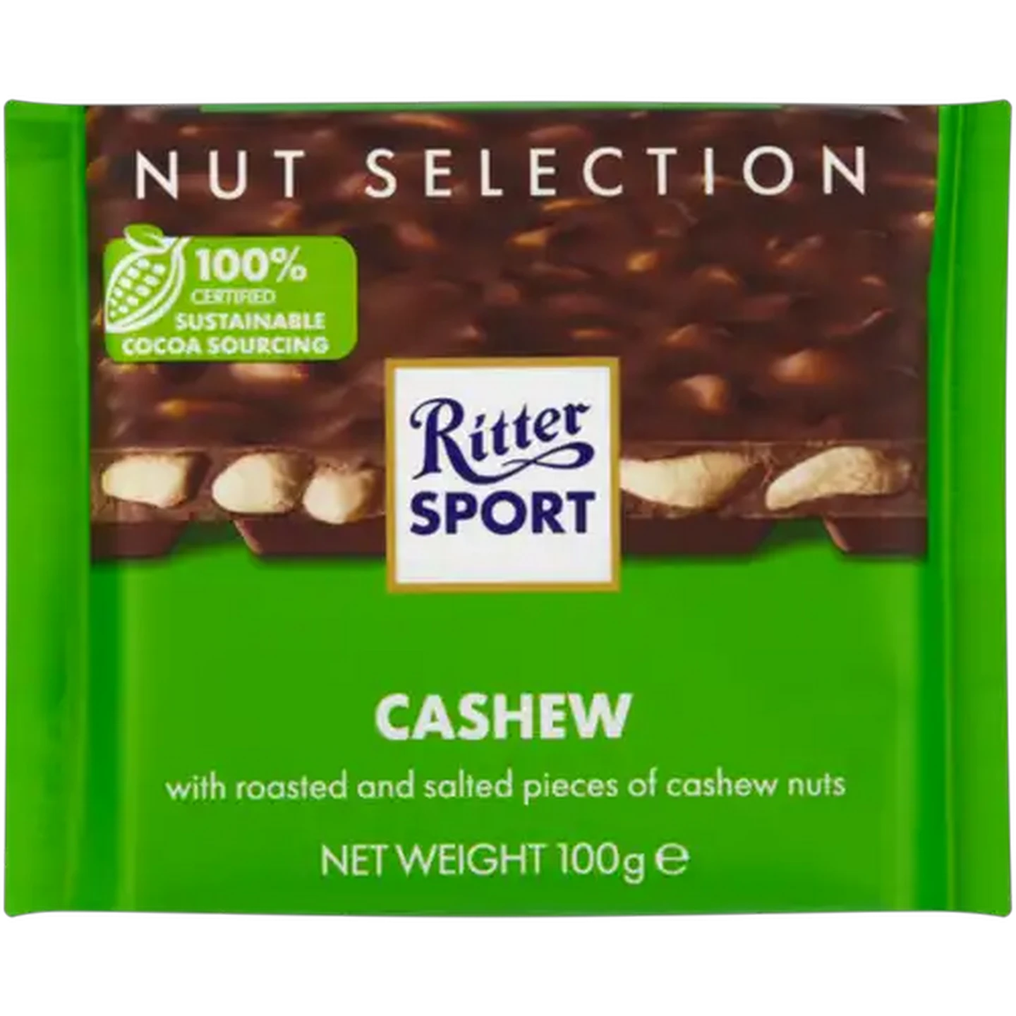 Image of Ritter Sport Cashew Chocolate 100g