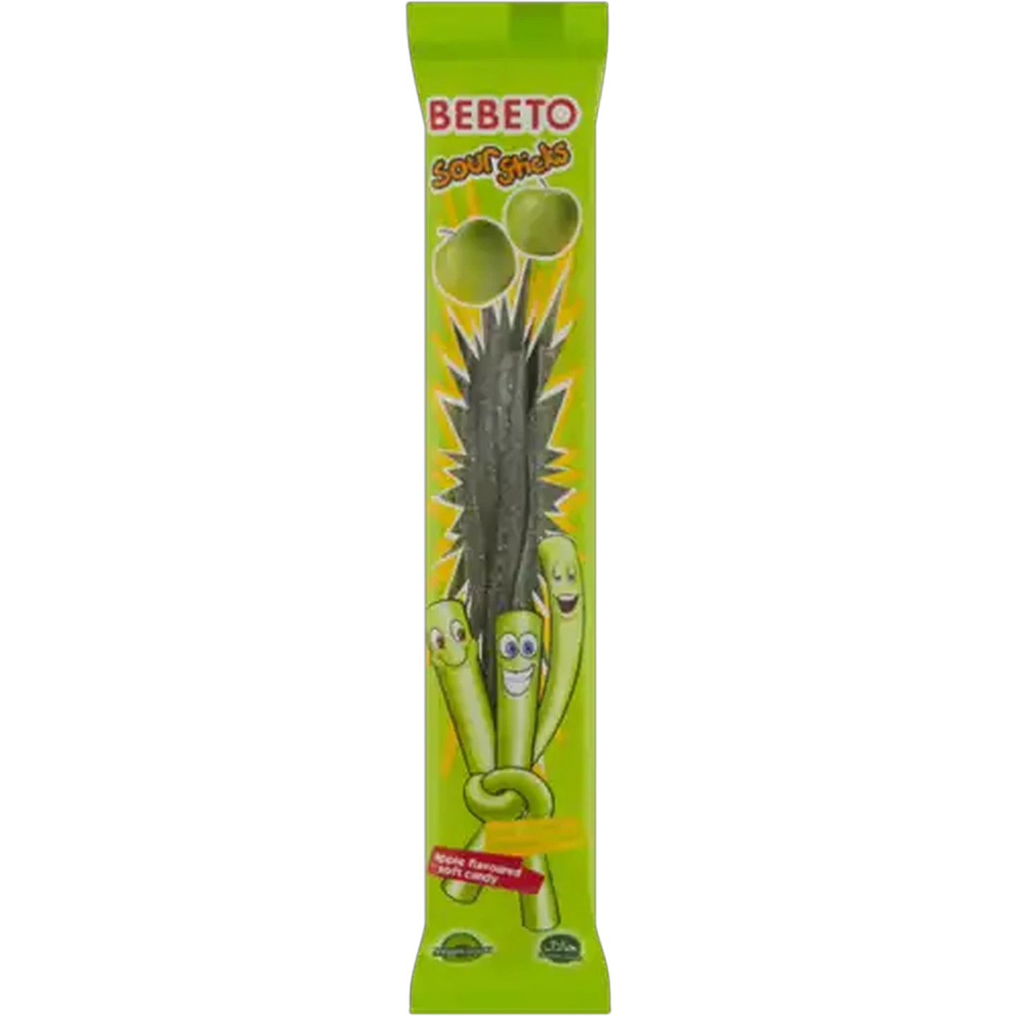 Image of Bebeto Sour Sticks Apple Flavoured Soft Candy 30g