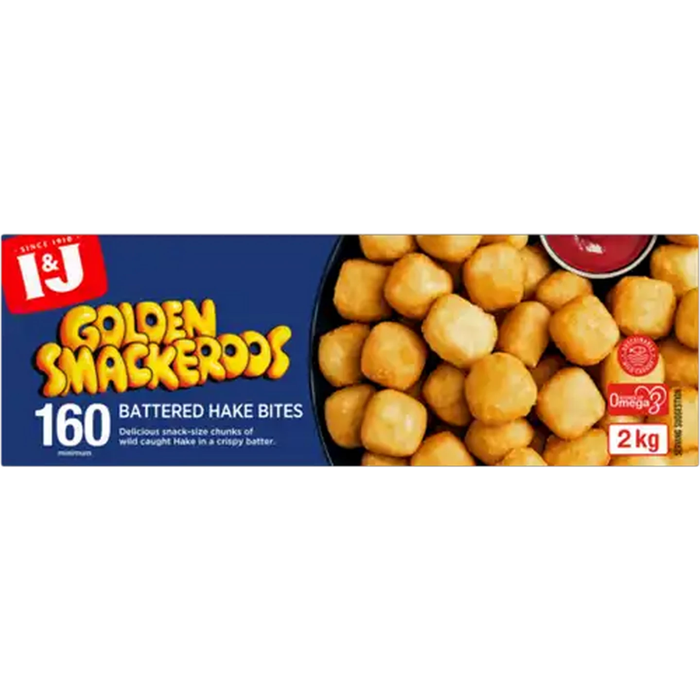 Image of I&J Frozen Golden Smackeroos Battered Hake Bites 2kg