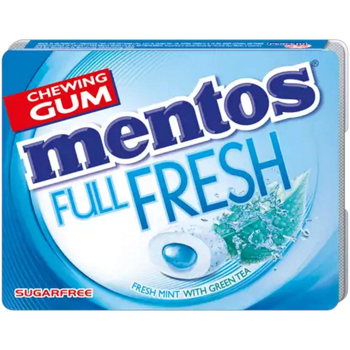 Image of Mentos Full Fresh Fresh Mint with Green Tea Chewing Gum 8 Pack