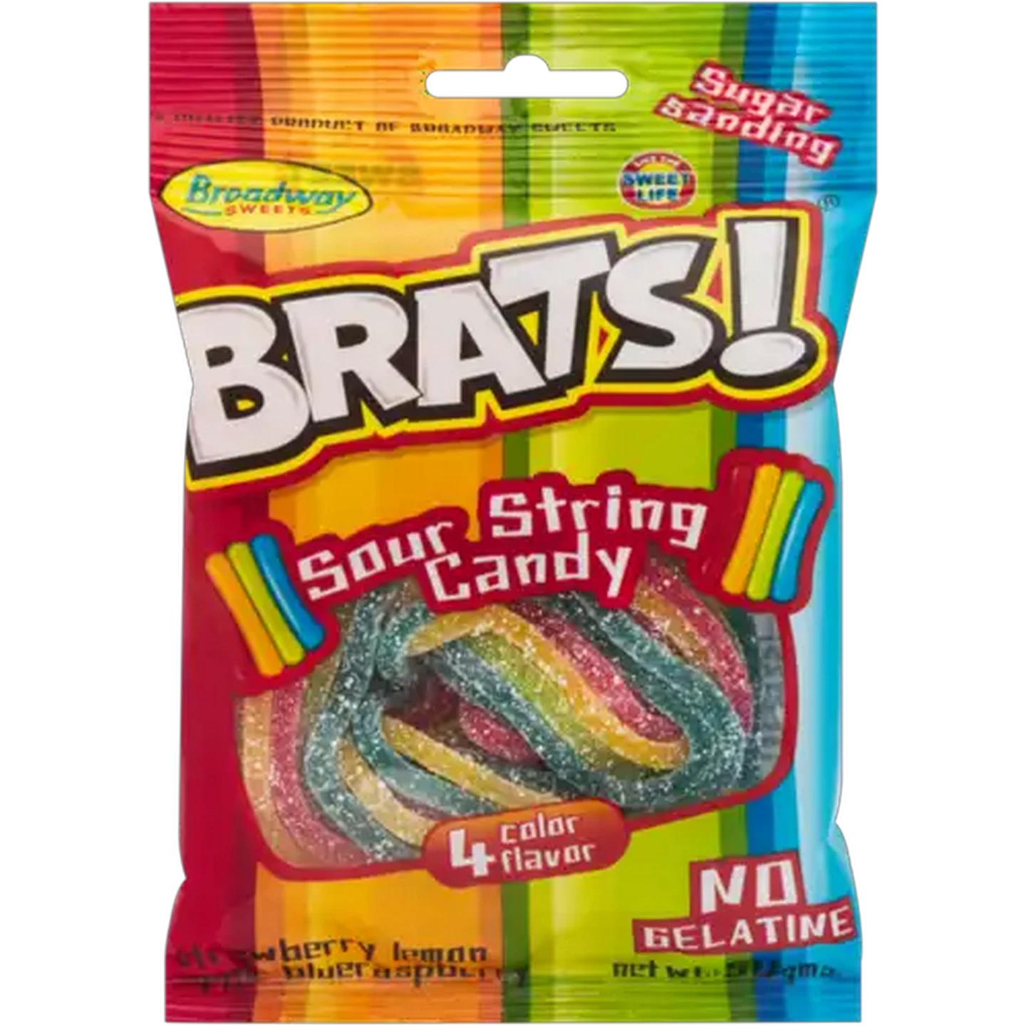 Image of Broadway Sweets Brats Sour String Candy 50g