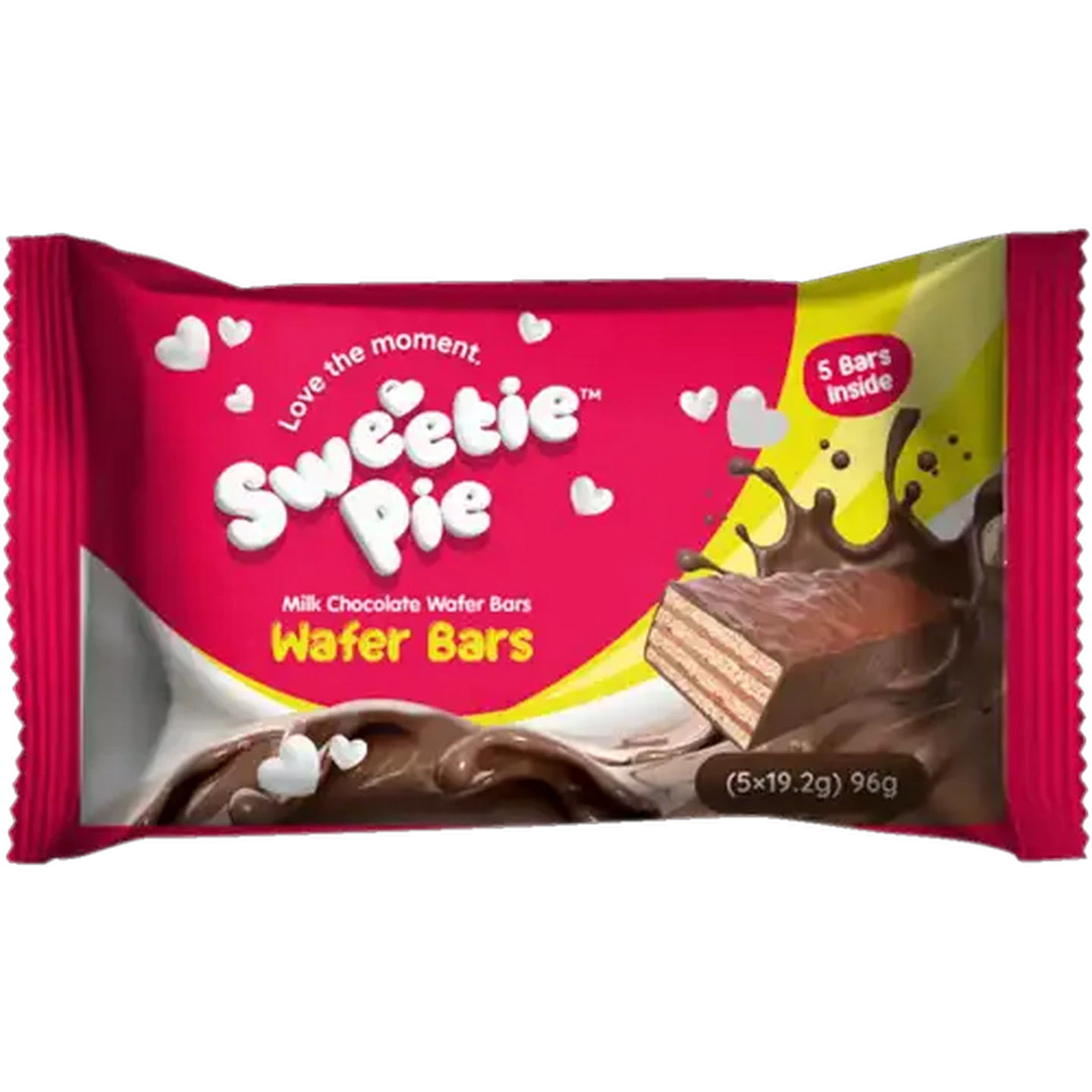 Image of Sweetie Pie Milk Chocolate Wafer Bars 5 x 19.2g