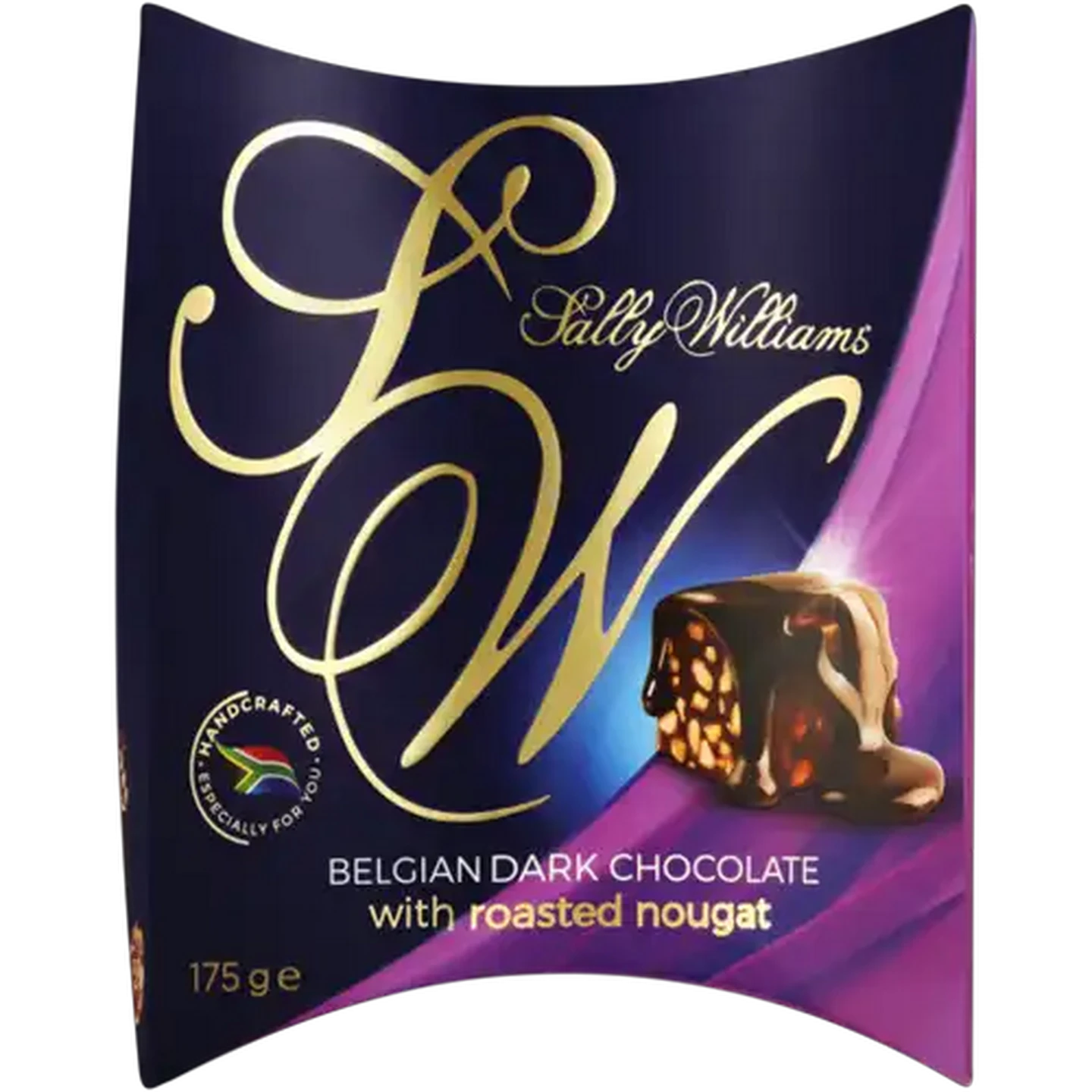 Image of Sally Williams Belgian Dark Chocolate with Roasted Nougat 175g