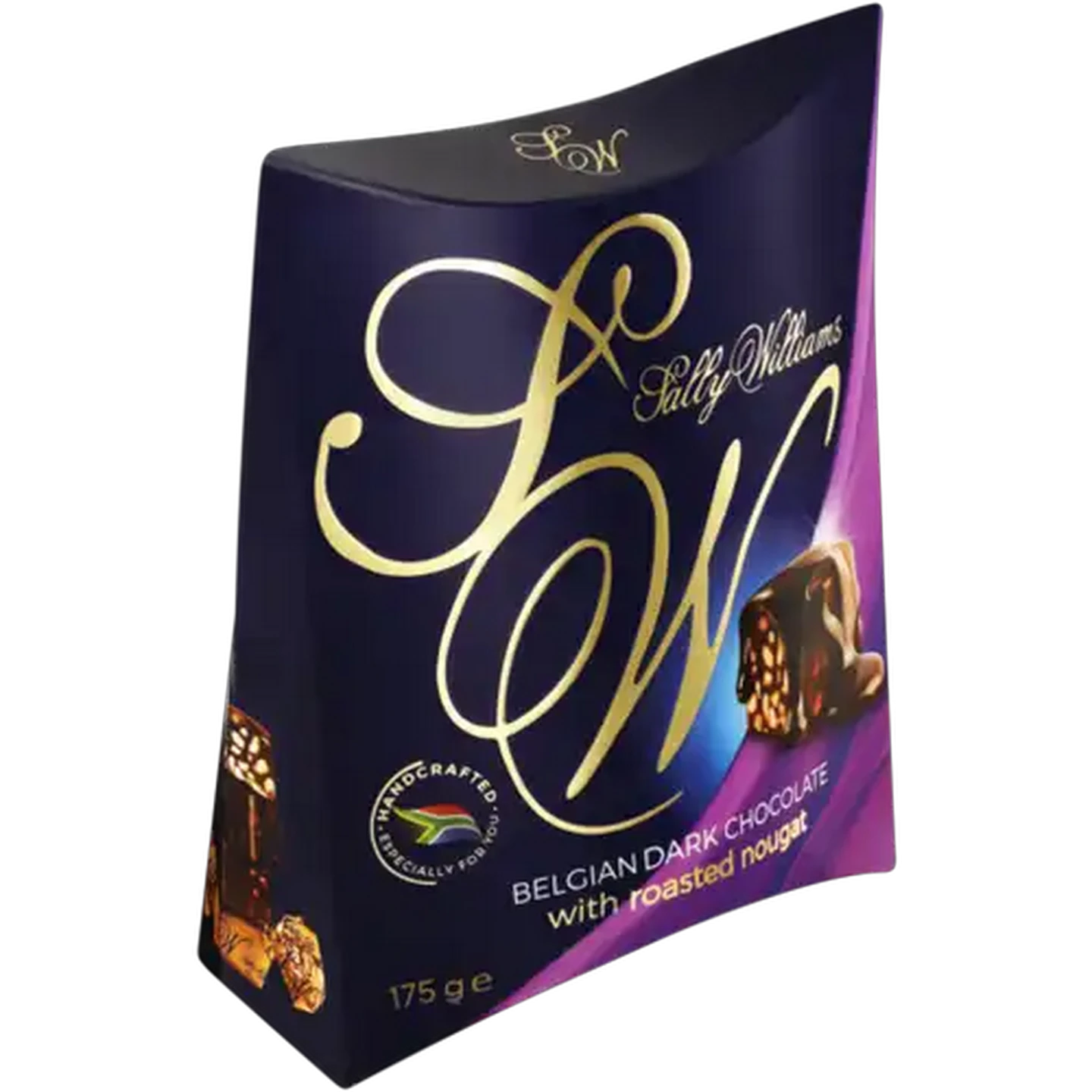 Image of Sally Williams Belgian Dark Chocolate with Roasted Nougat 175g