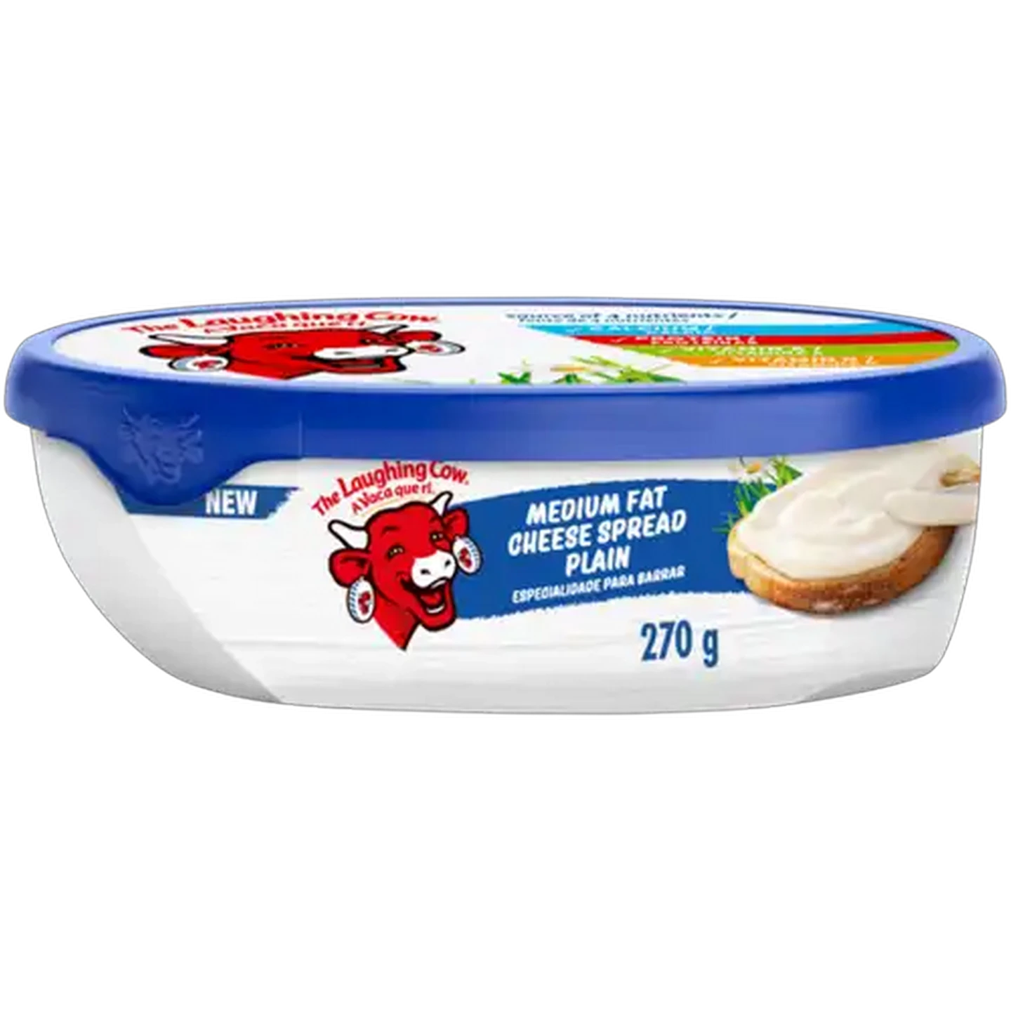 Image of The Laughing Cow Plain Medium Fat Cheese Spread 270g