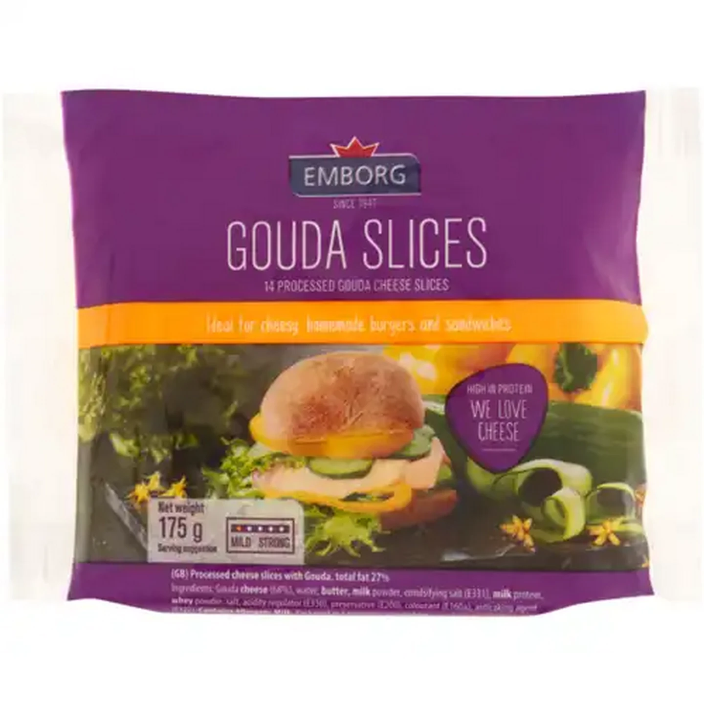 Image of Emborg Gouda Processed Slices 14 x 12.5g