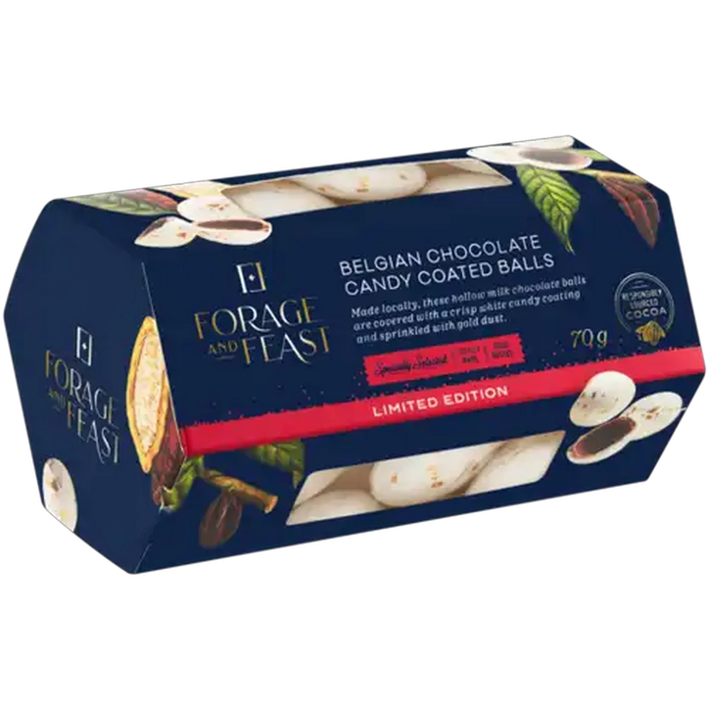 Image of Forage And Feast Limited Edition Belgian Chocolate Candy Coated Balls 70g