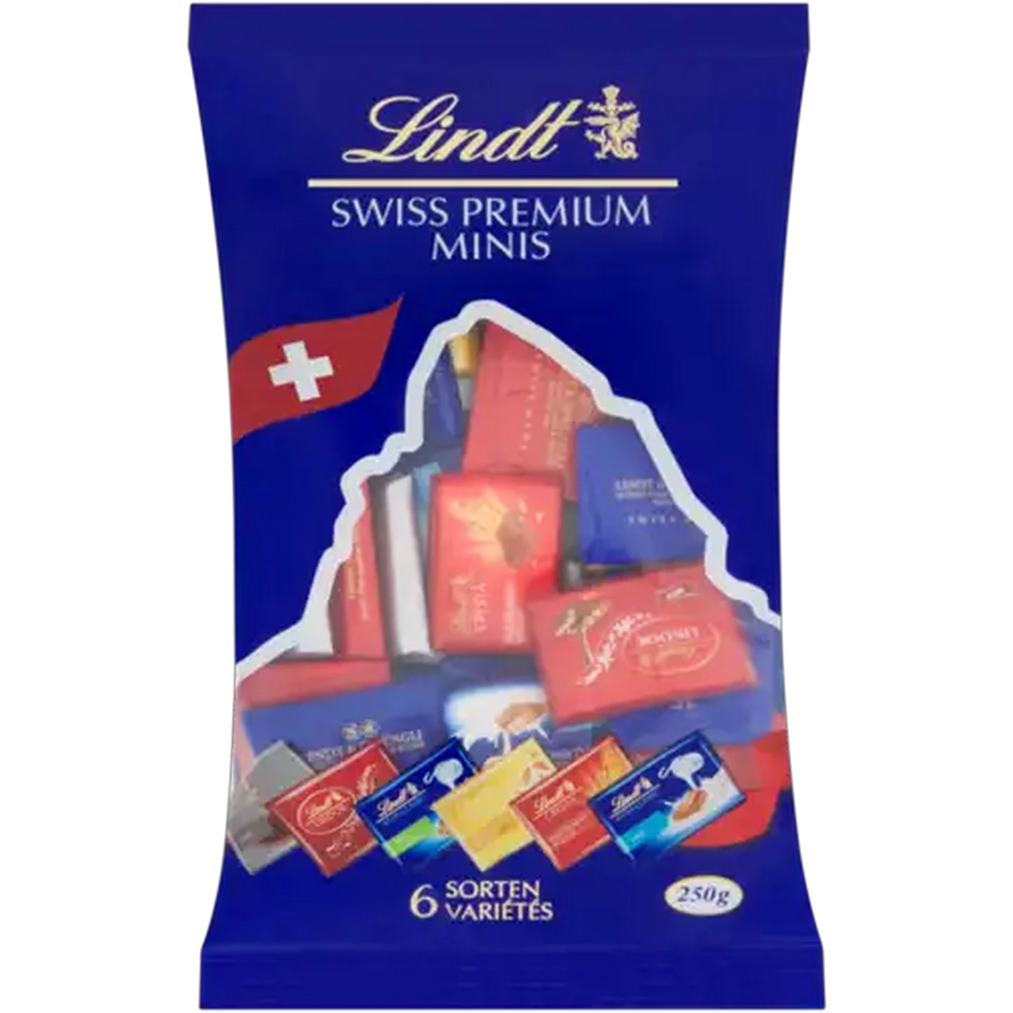 Image of Lindt Assorted Swiss Premium Chocolate Minis 250g
