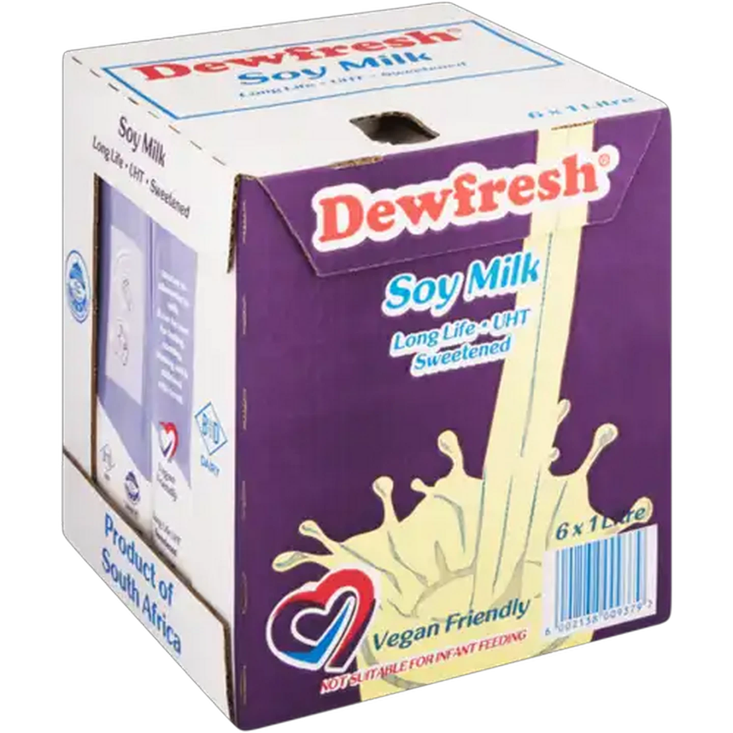 Image of Dewfresh Long Life Soy Milk 6 x 1L