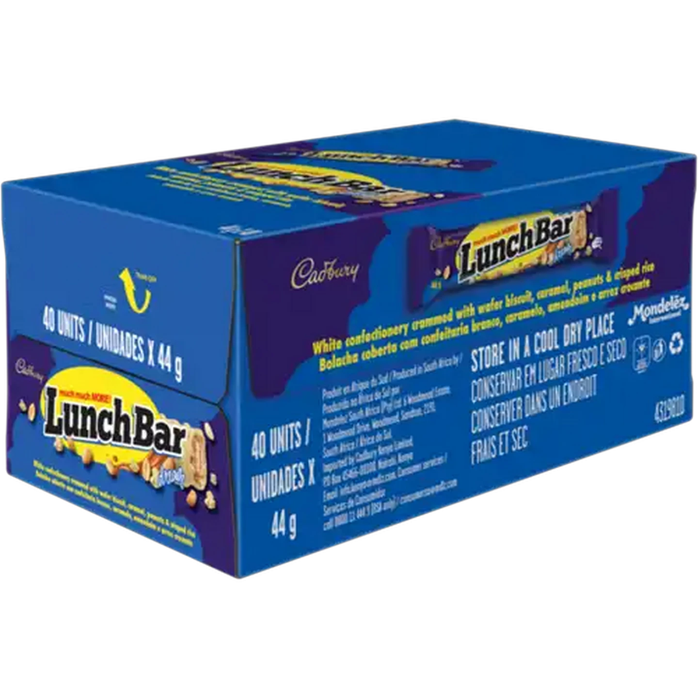 Image of Cadbury Lunch Bar Dream White Chocolate Bar 40 x 44g