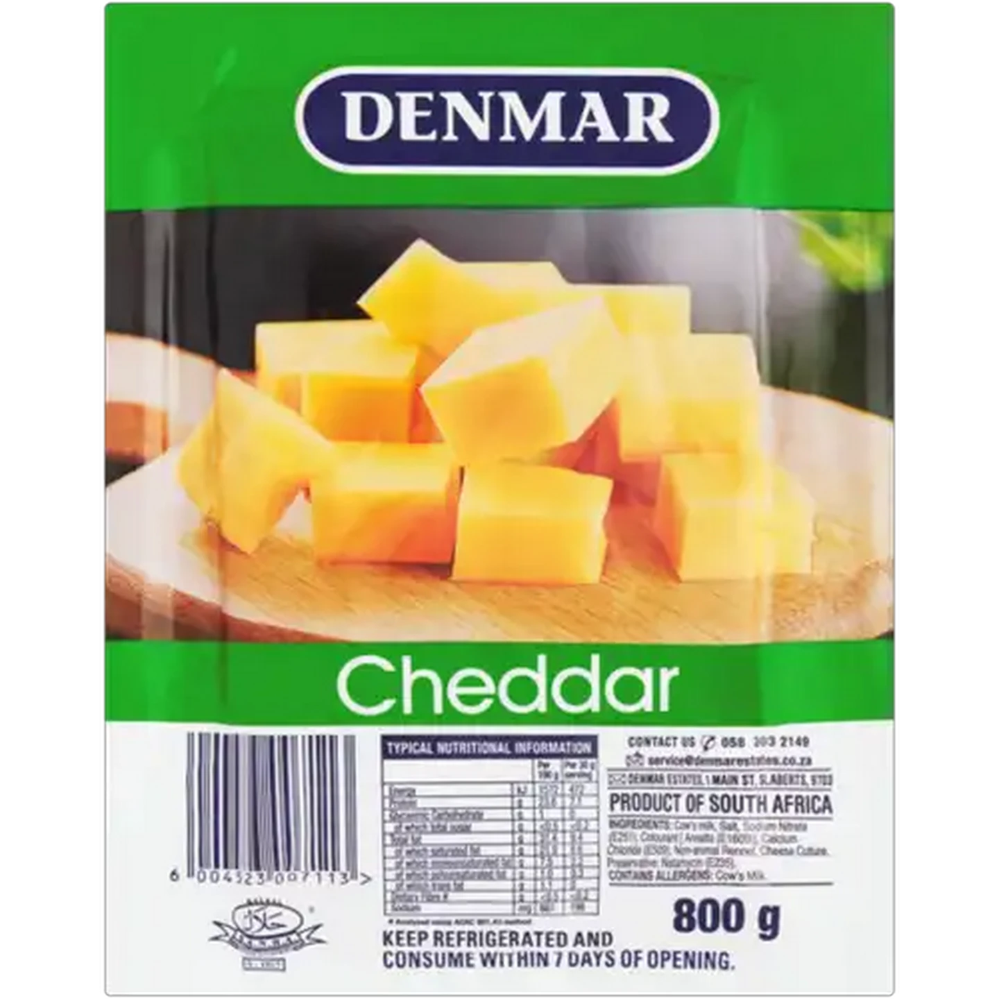 Image of Denmar Cheddar Cheese 800g