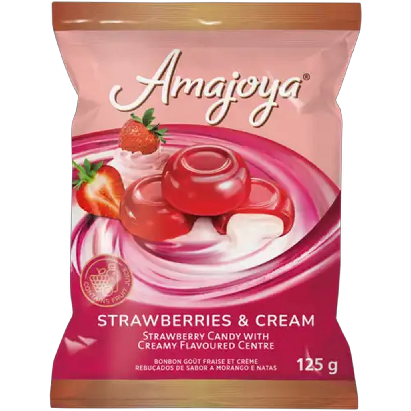 Image of Amajoya Strawberries & Cream Candy 125g