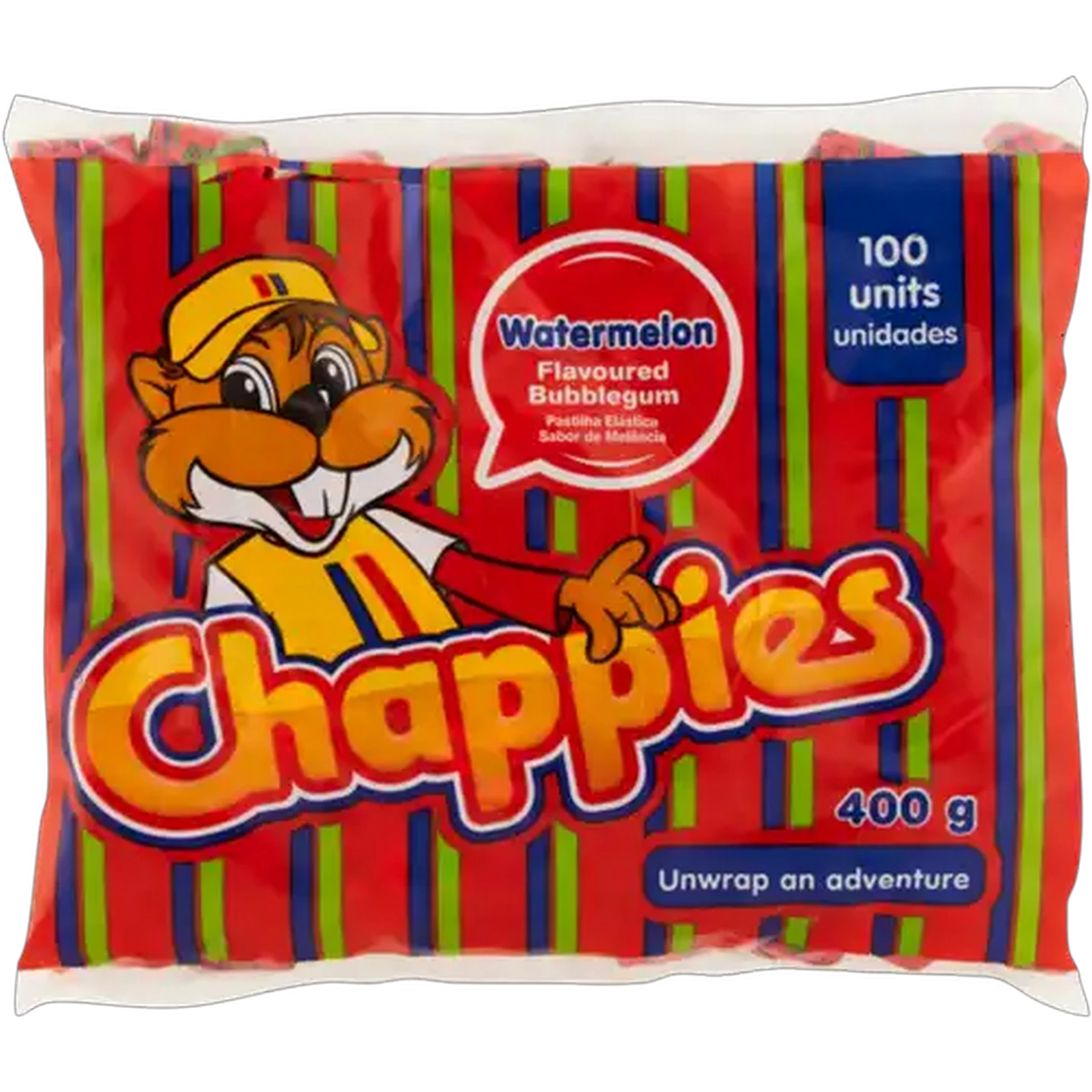 Image of Chappies Watermelon Flavoured Bubblegum 100-Pack