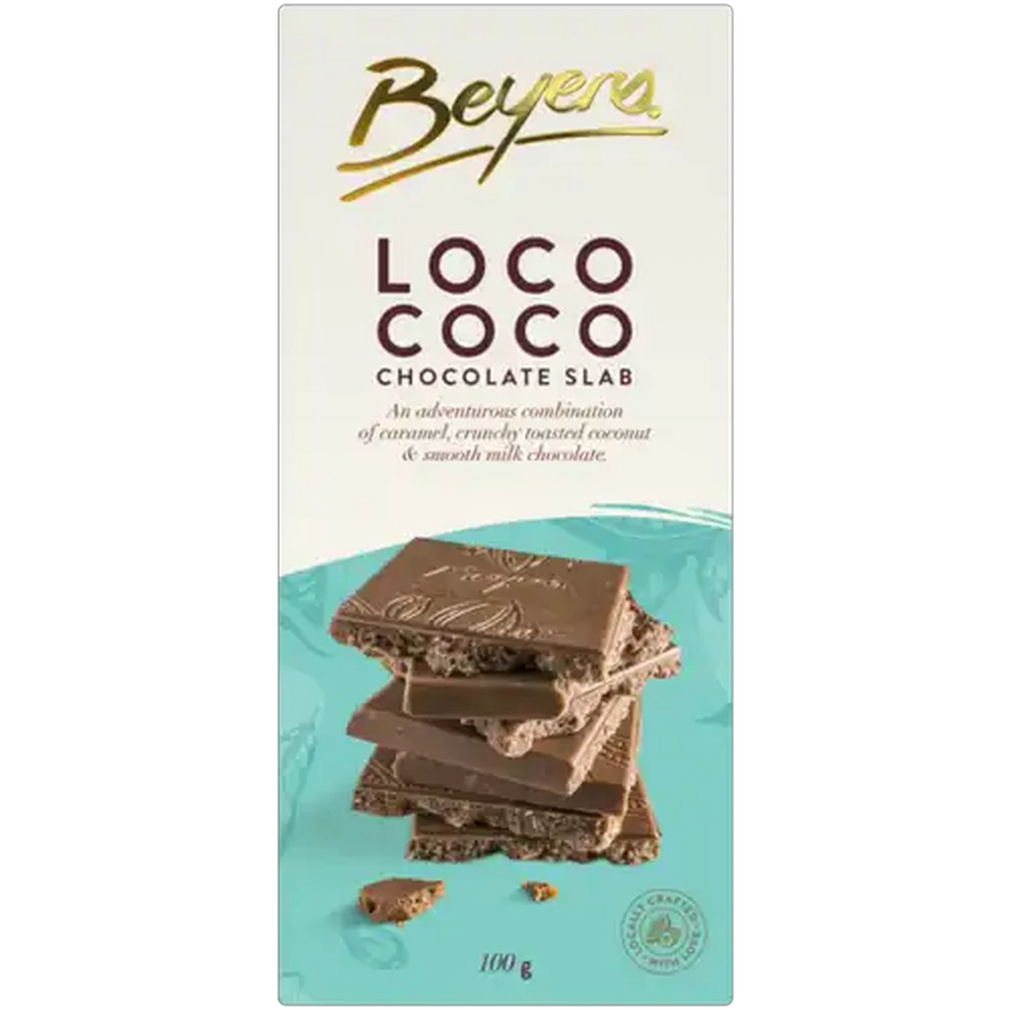 Image of Beyers Loco Coco Milk Chocolate Slab 100g