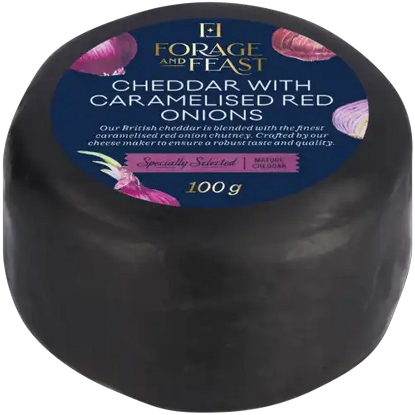 Image of Forage And Feast Cheddar with Caramelised Red Onions 100g