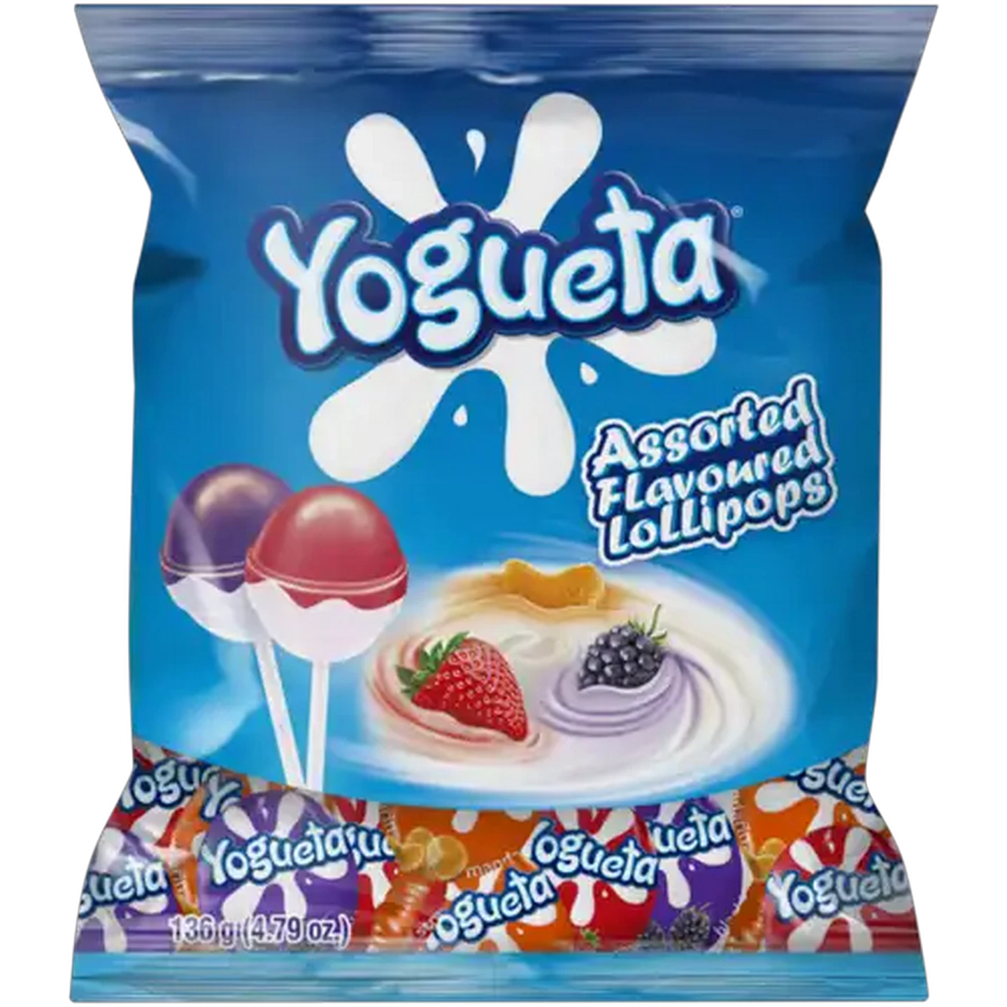 Image of Yogueta Assorted Flavoured Lollipops 48 Pack