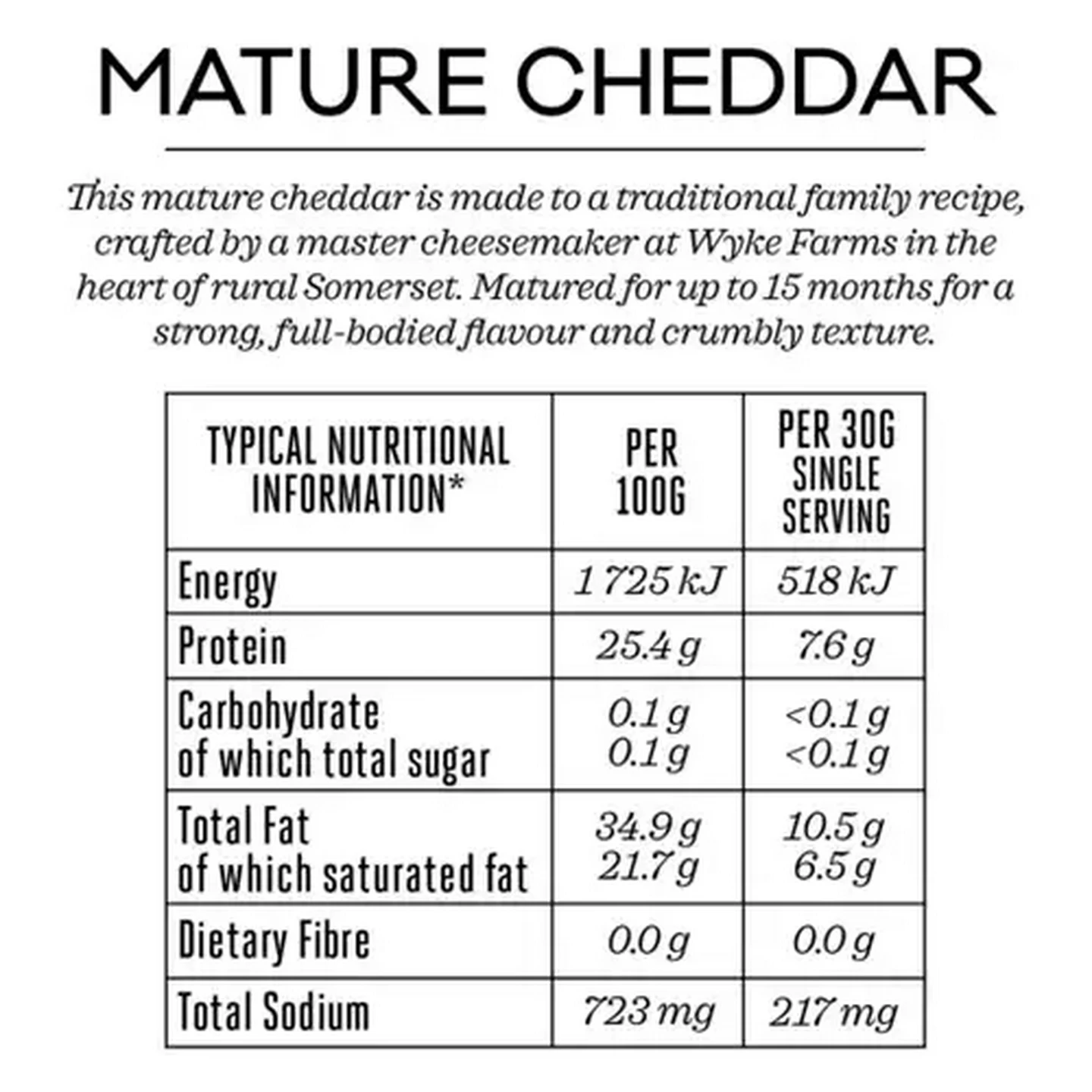 Image of Forage And Feast Mature Cheddar 100g