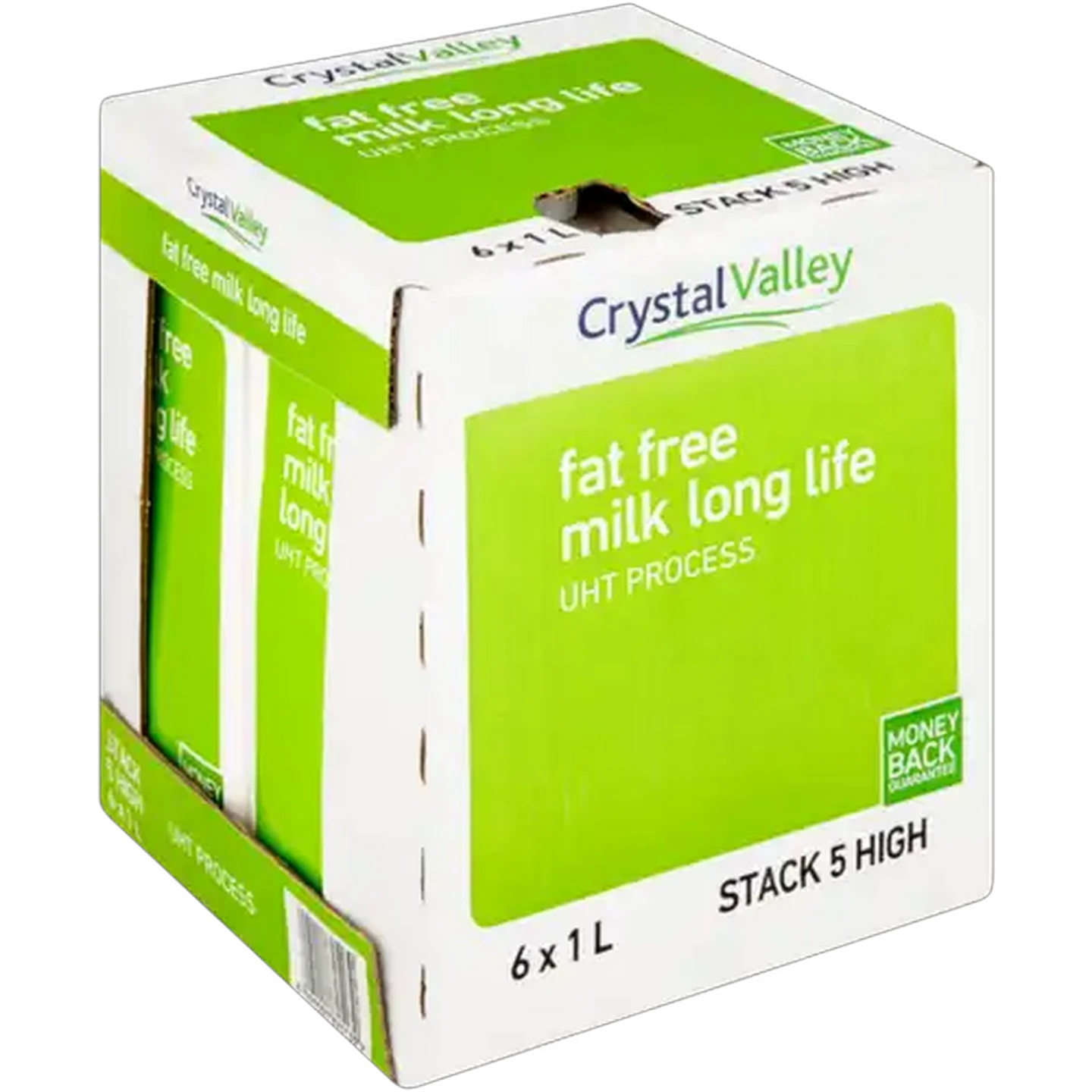Image of Crystal Valley Fat Free Long Life Milk 6 x 1L