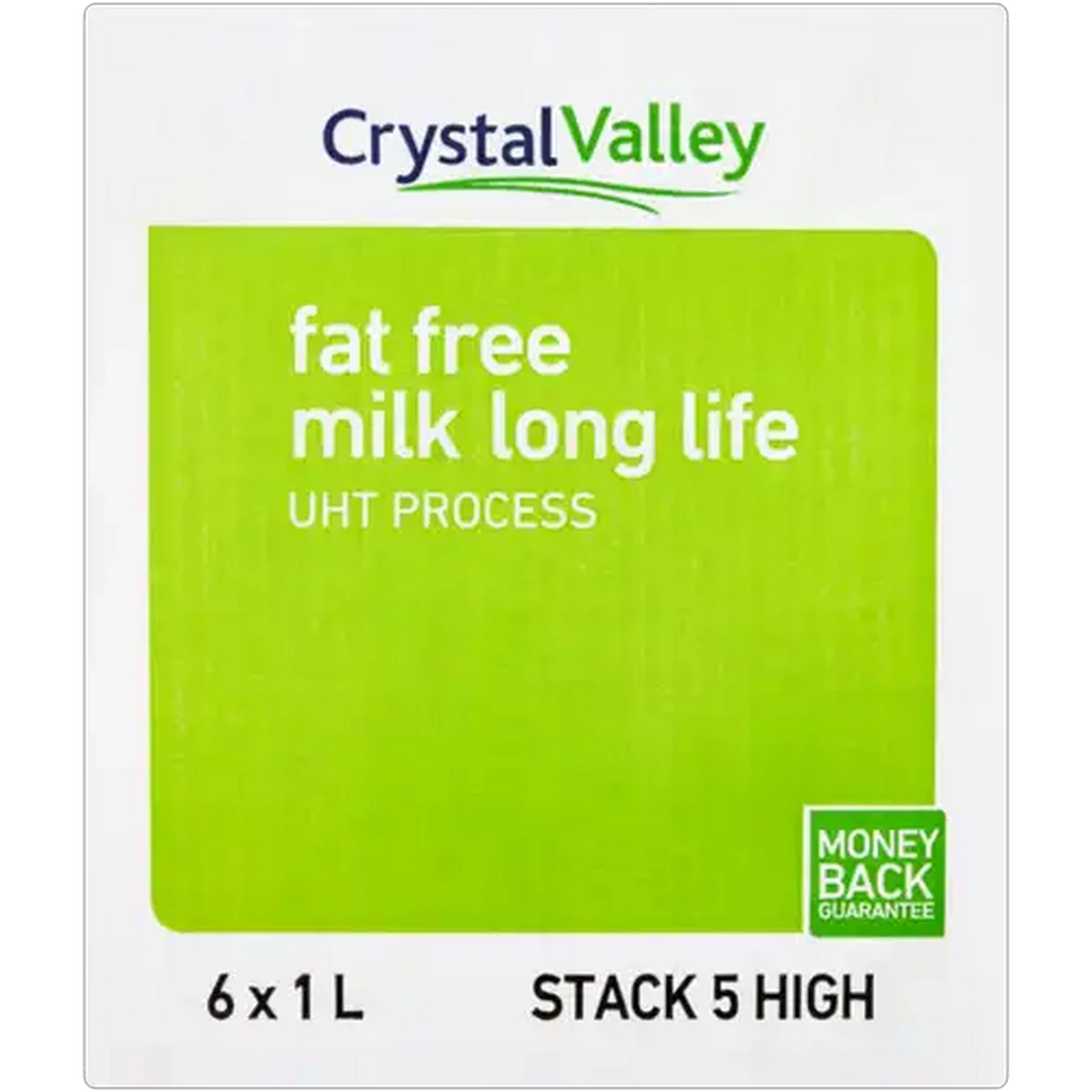 Image of Crystal Valley Fat Free Long Life Milk 6 x 1L