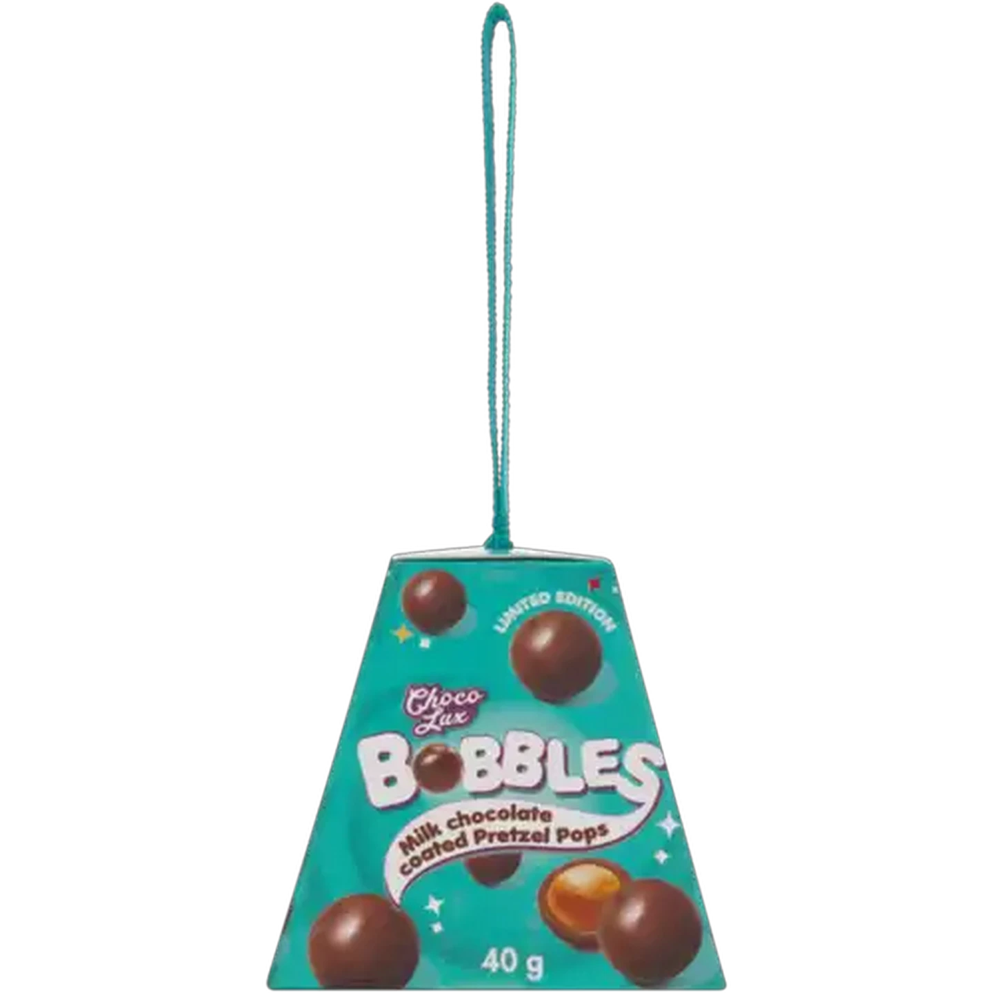 Image of Choco Lux Bobbles Milk Chocolate Limited Edition Coated Pretzel Pops 40g