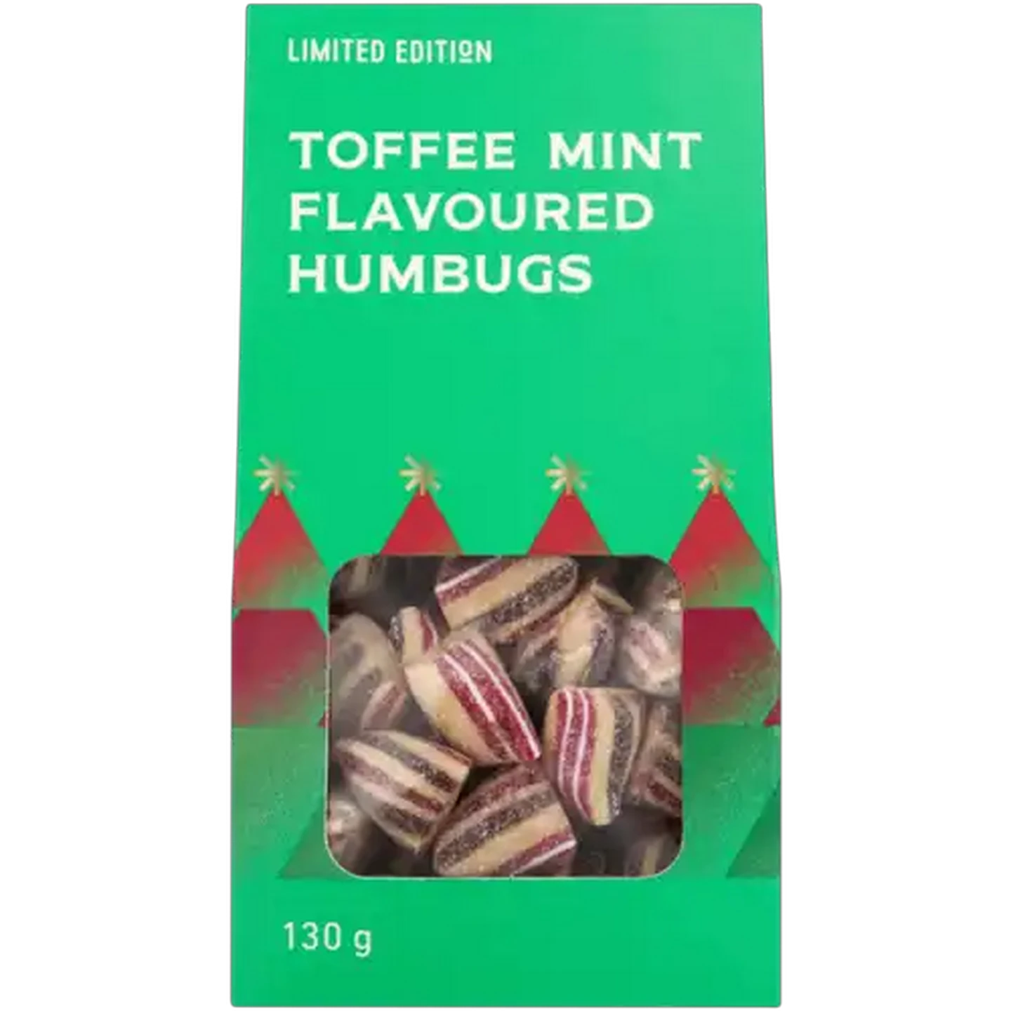 Image of Limited Edition Toffee Mint Flavoured Humbugs 130g