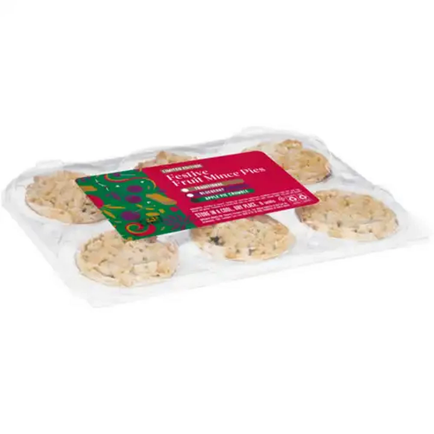 Image of Limited Edition Festive Apple Crumble Fruit Mince Pies 6 Pack