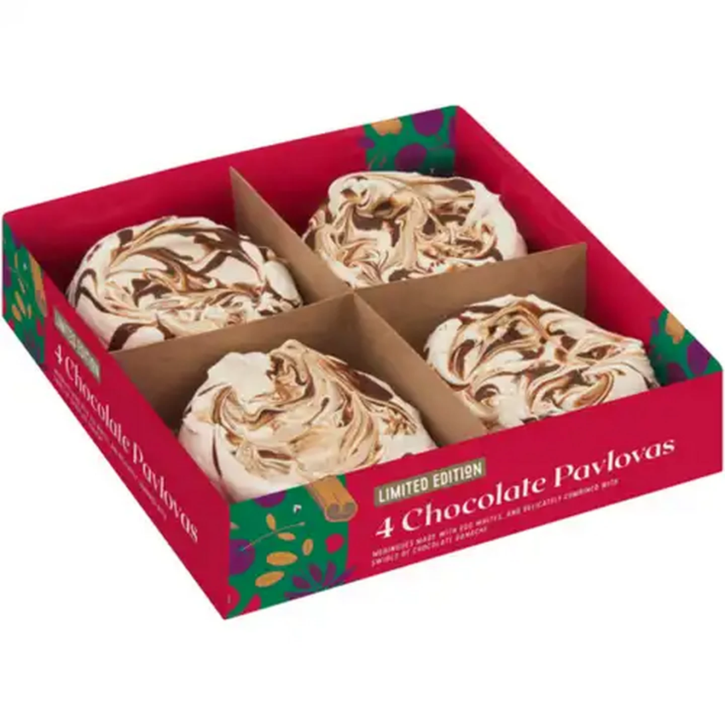Image of Limited Edition Chocolate Pavlova Meringues 4 Pack