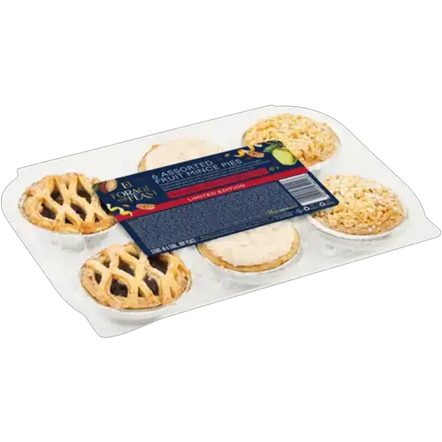 Image of Forage And Feast Limited Edition Assorted Fruit Mince Pies 6 Pack