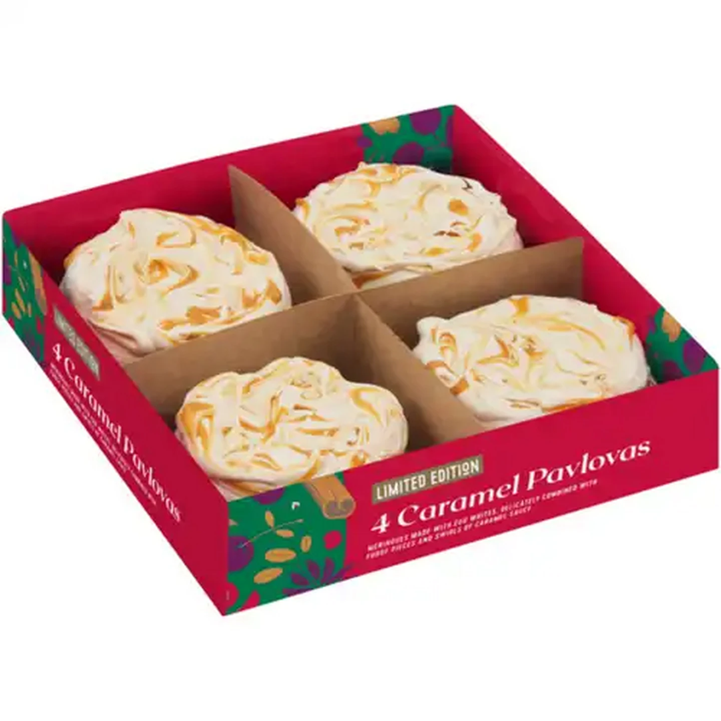 Image of Limited Edition Caramel Pavlova Meringues 4 Pack