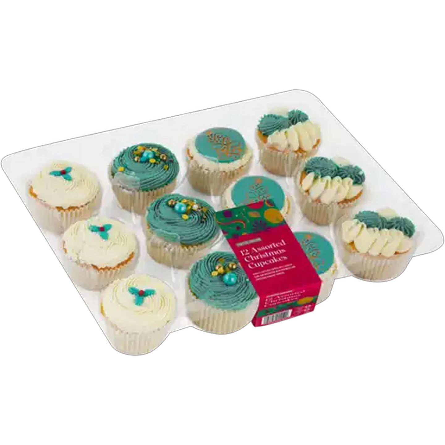 Image of Limited Edition Assorted Christmas Cupcakes 12 Pack